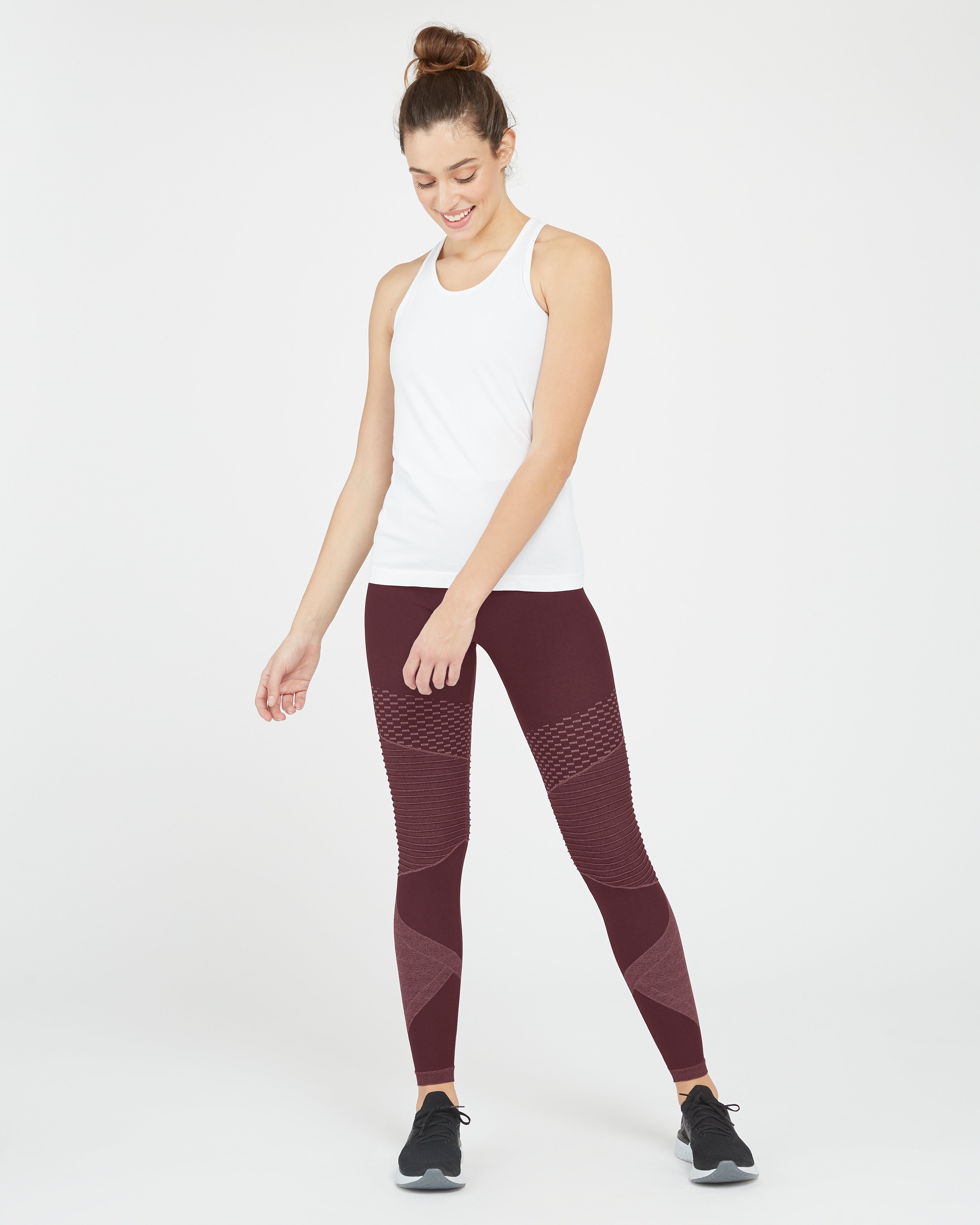 Look At Me Now Seamless Moto Leggings, Wine sold by SPANX product image thumbnail 34