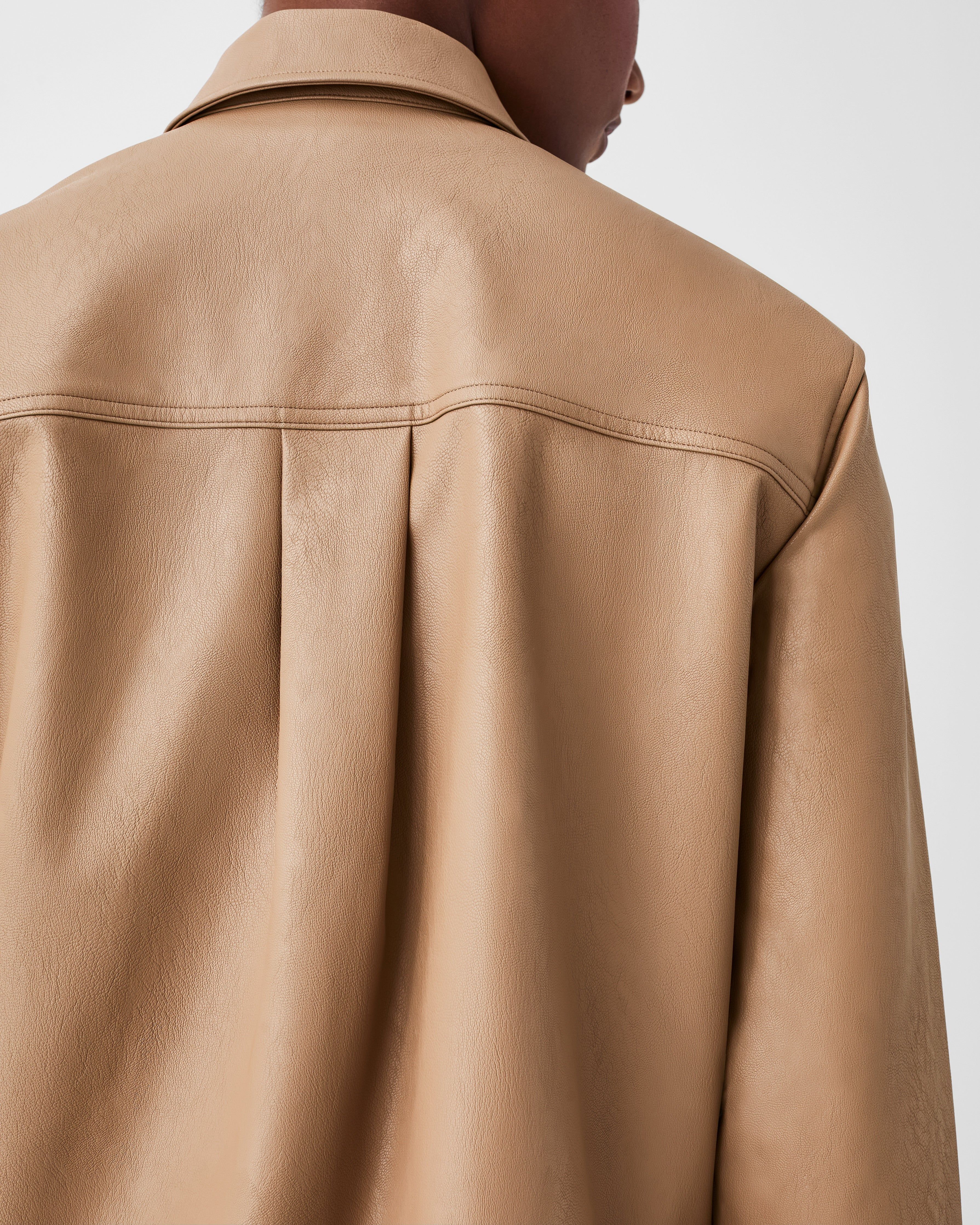 Leather-Like Long Sleeve Shirt sold by SPANX product image thumbnail 10