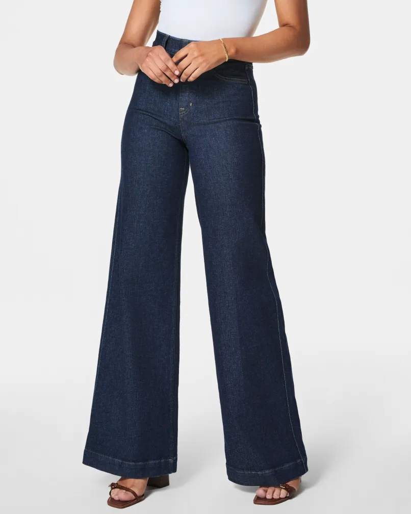 SPANXshape™ EveryWear Wide Leg Jeans, Raw Indigo sold by SPANX