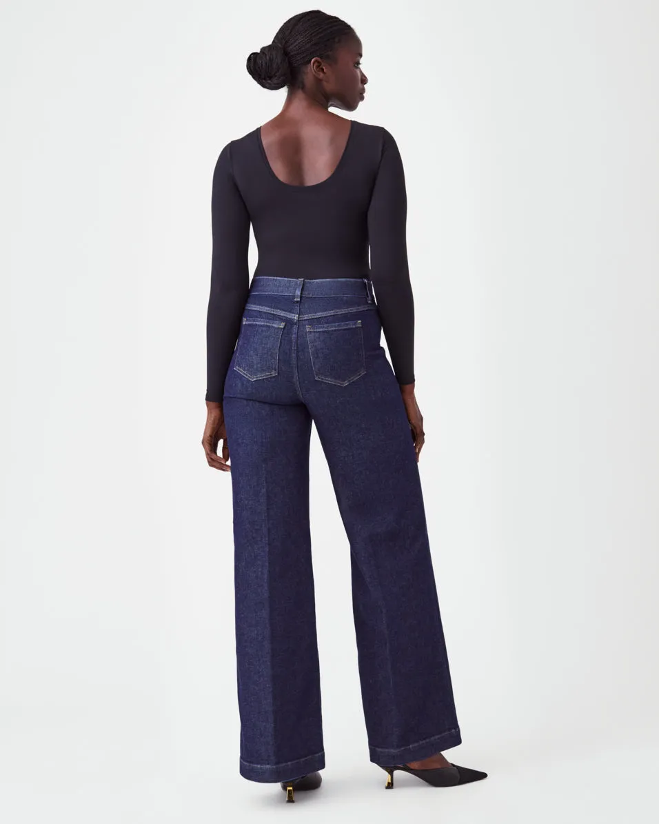 SPANXshape™ EveryWear Wide Leg Jeans, Raw Indigo sold by SPANX product image thumbnail 3
