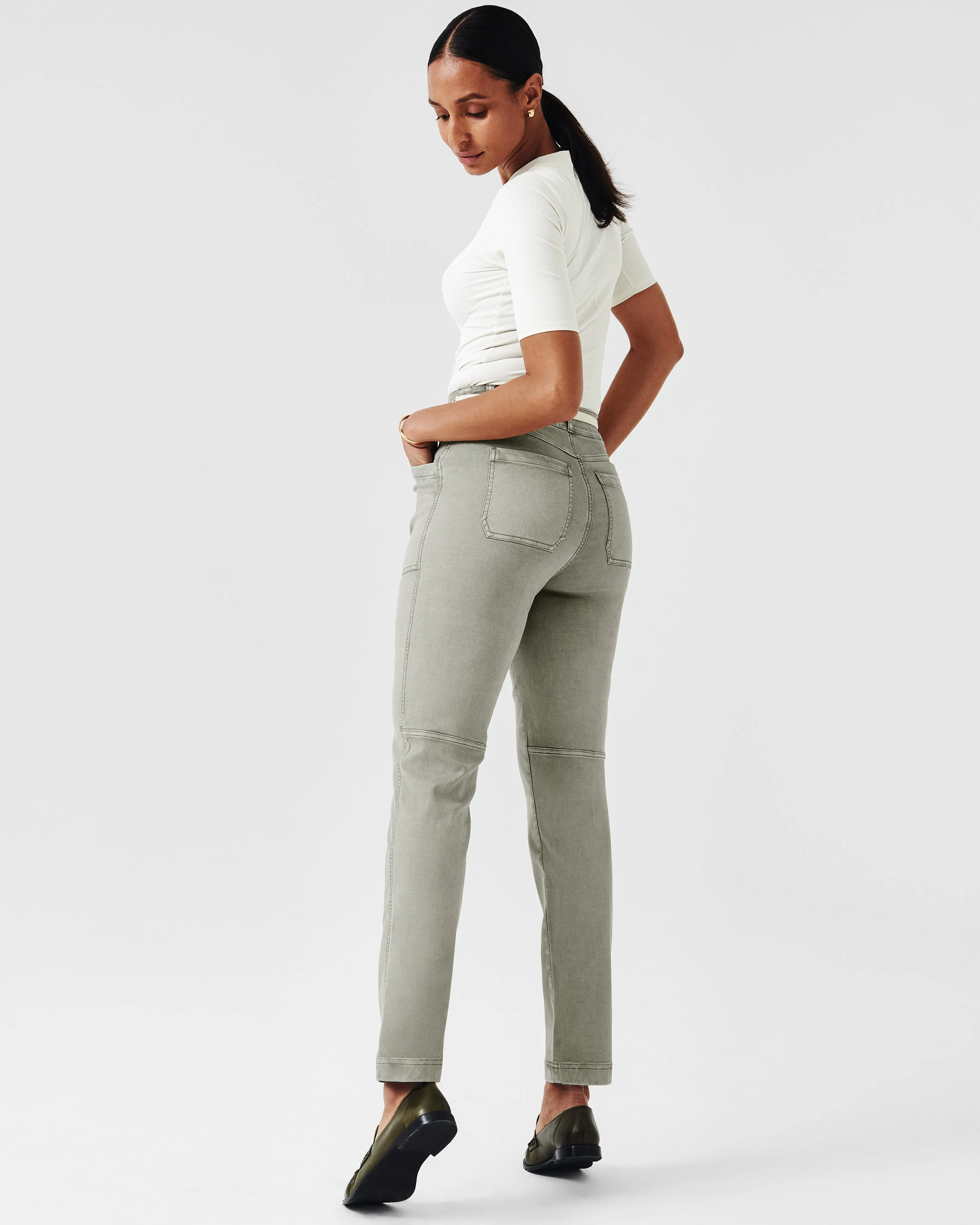 Stretch Twill Straight Leg Pant sold by SPANX product image thumbnail 4