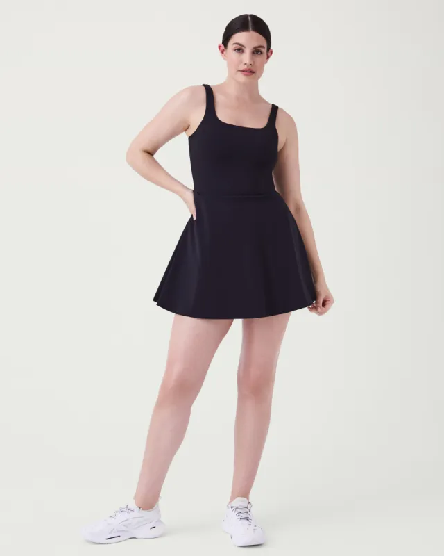 The Get Moving Square Neck Dress made by SPANX
