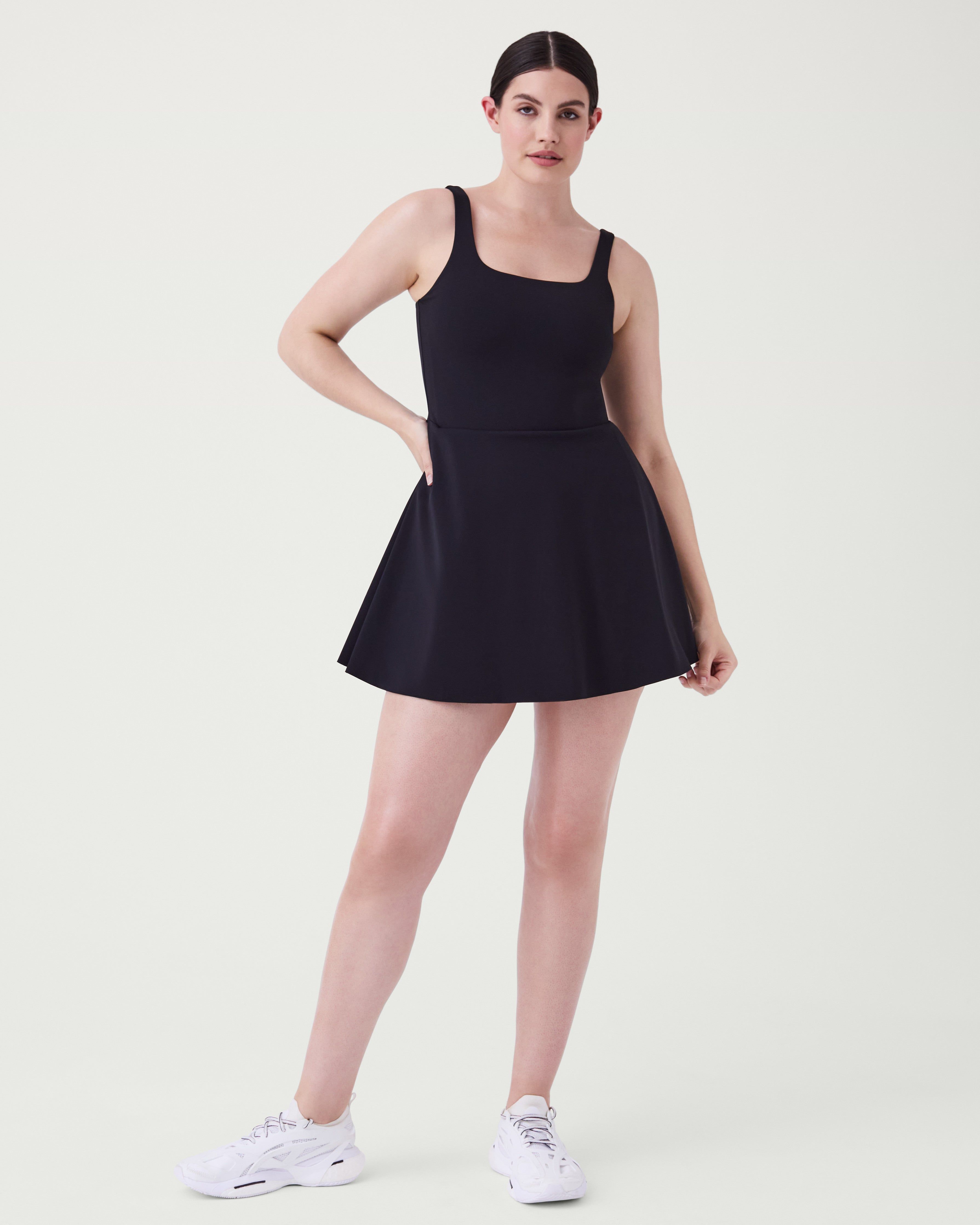The Get Moving Square Neck Tank Dress, 30.5" sold by SPANX
