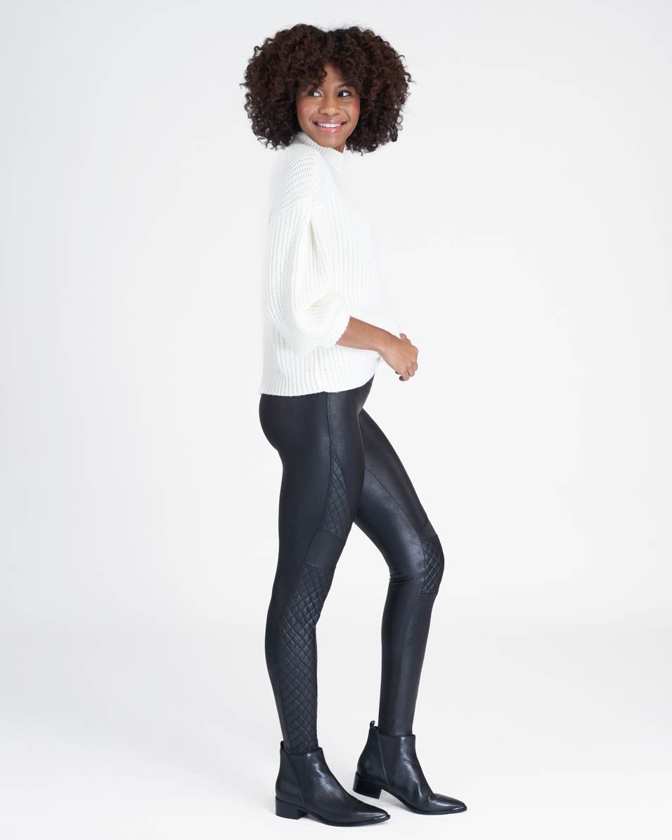 Faux Leather Quilted Leggings sold by SPANX product image thumbnail 3