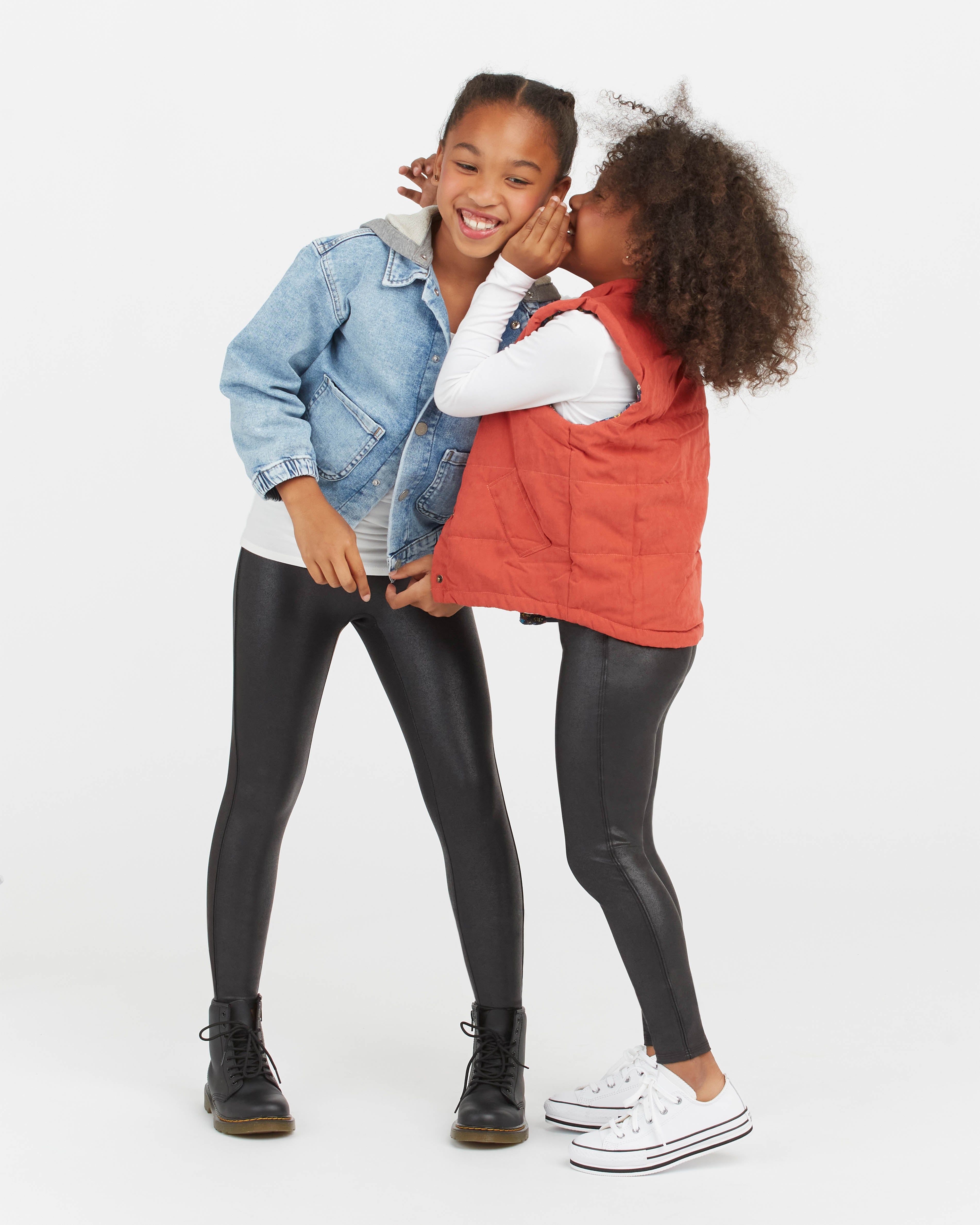 Girls Faux Leather Leggings sold by SPANX product image thumbnail 3