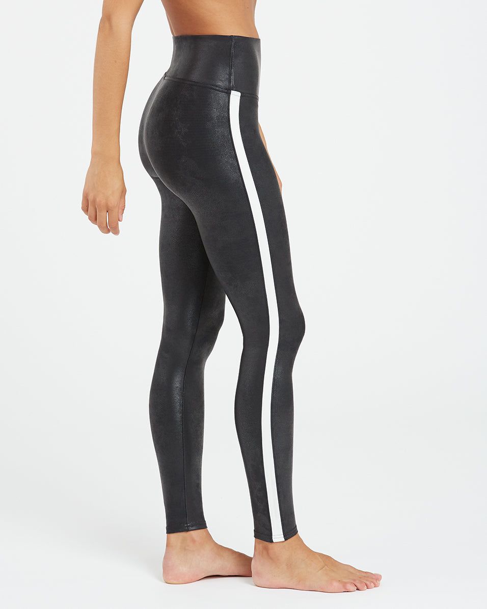 Faux Leather Side Stripe Leggings sold by SPANX product image thumbnail 4