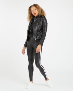 Faux Leather Side Stripe Leggings sold by SPANX