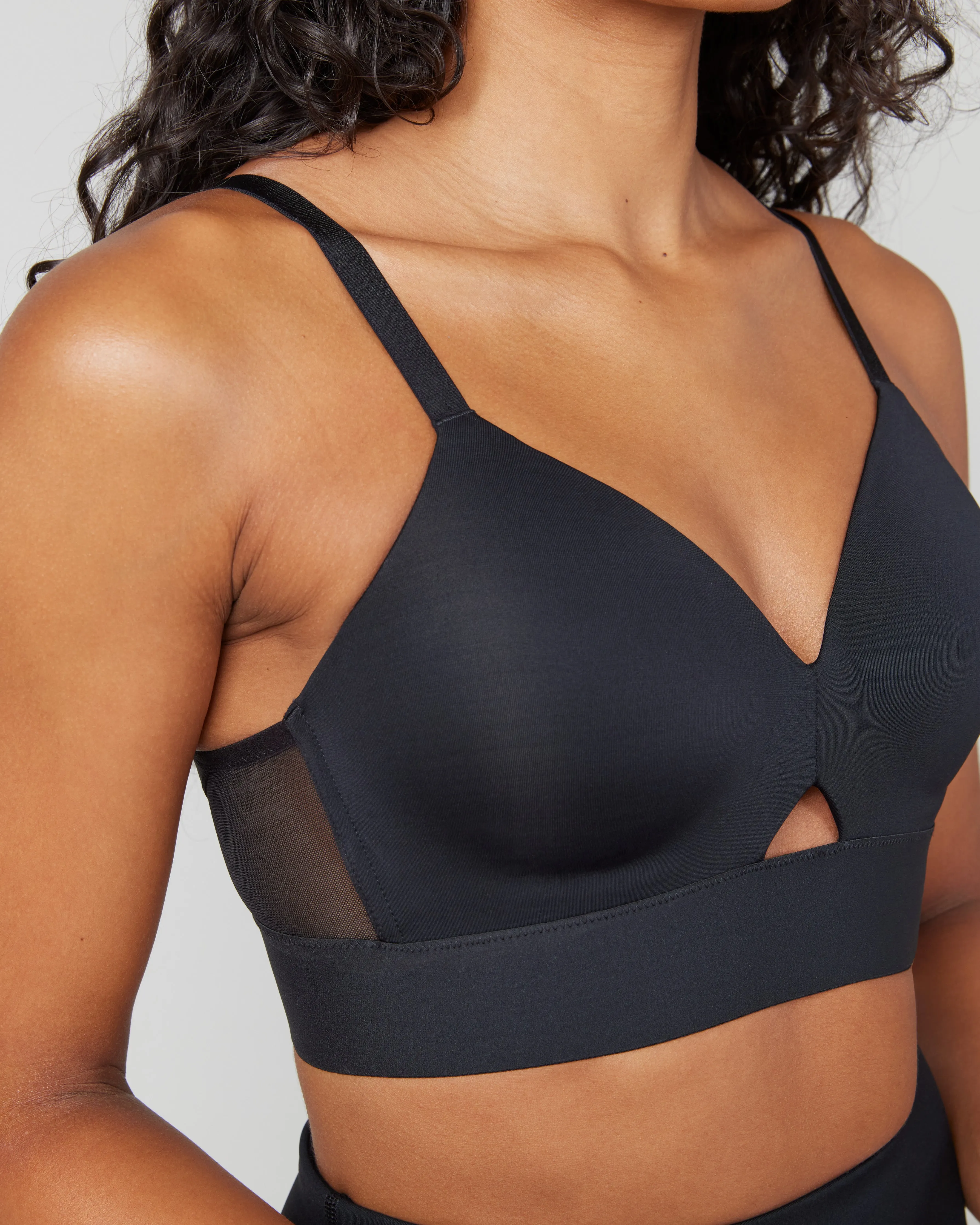 Mesh Panel Medium Impact Sports Bra sold by SPANX product image thumbnail 4