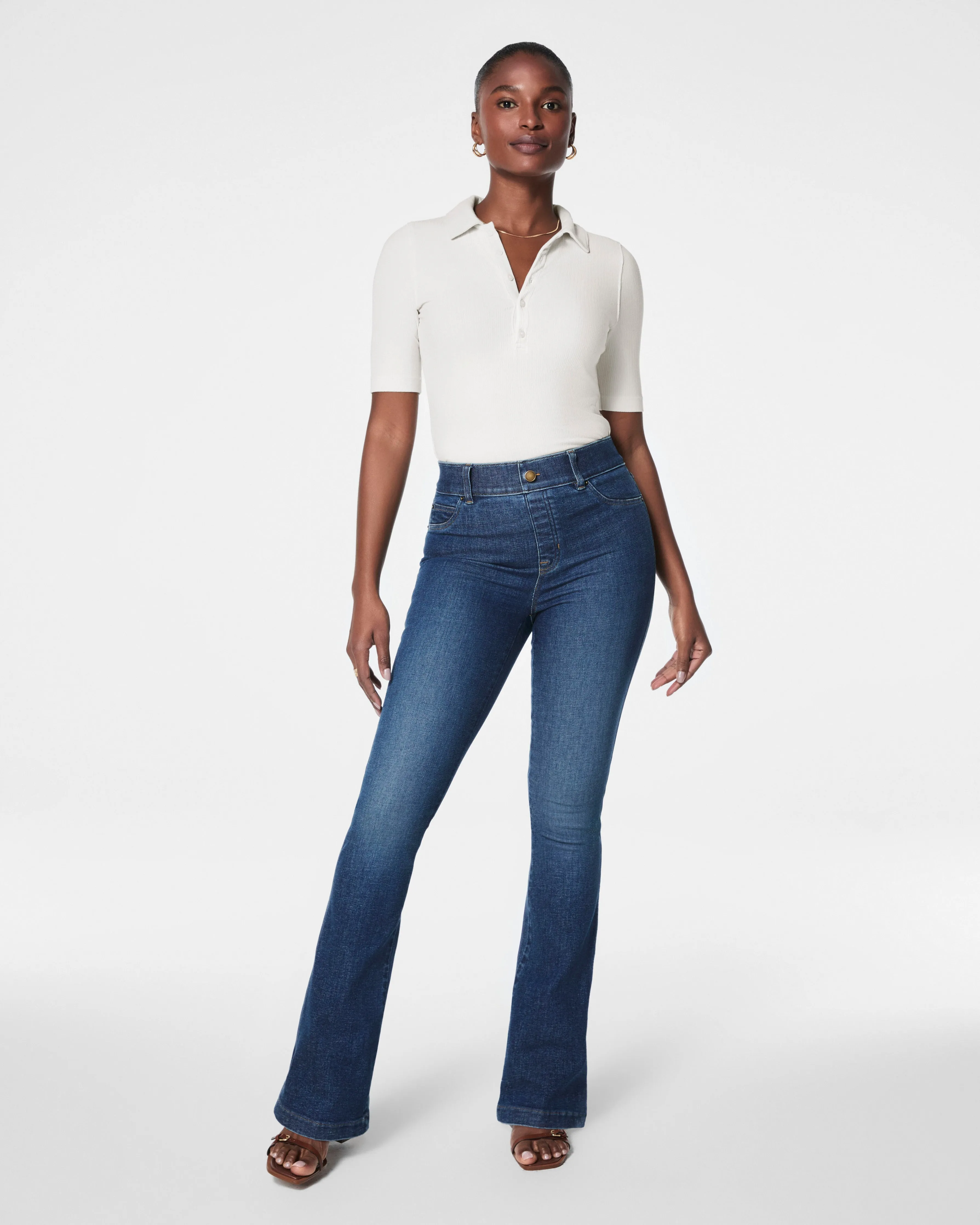 SPANXshape™ EveryWear Flare Jeans, Authentic Blue sold by SPANX product image thumbnail 2