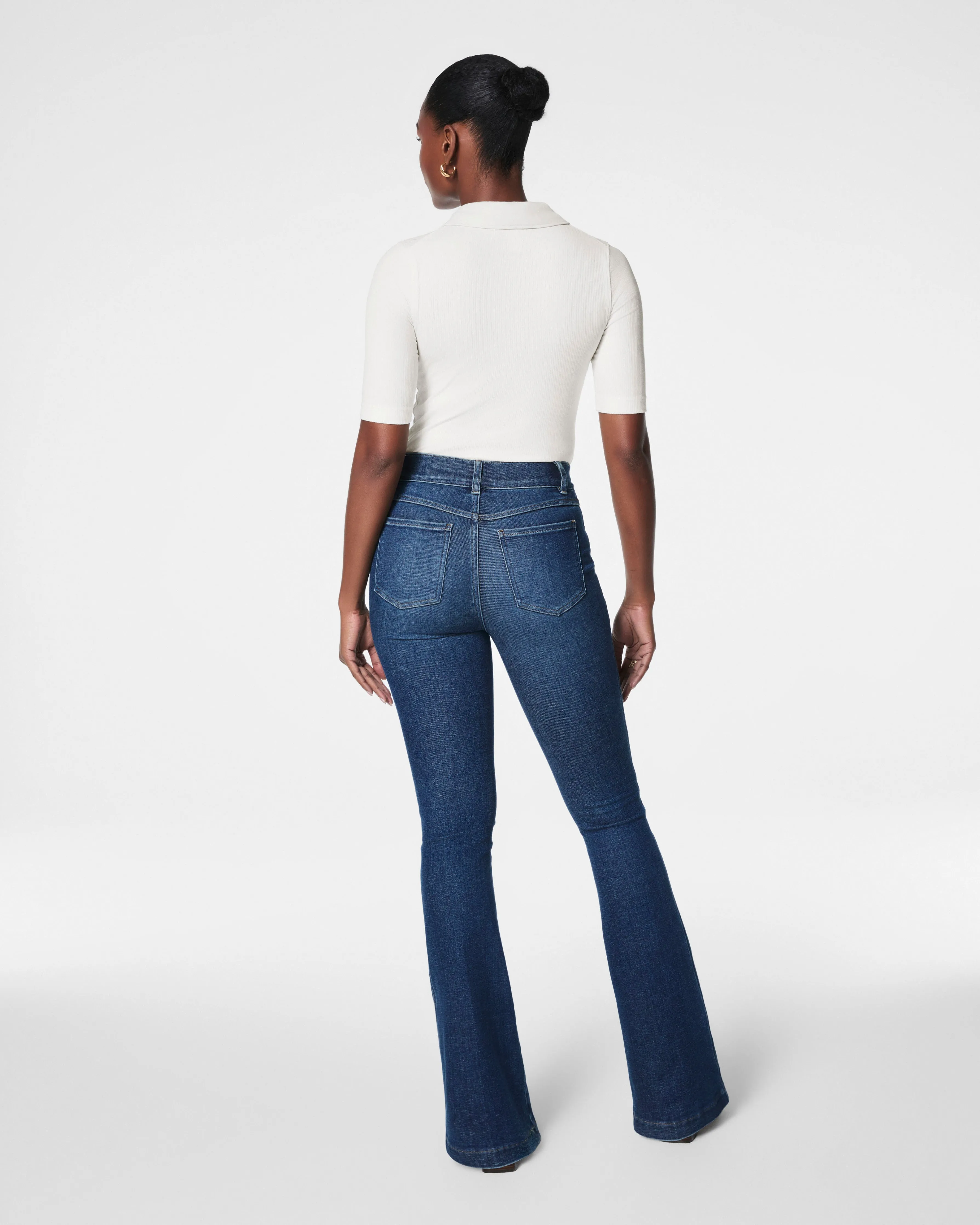 SPANXshape™ EveryWear Flare Jeans, Authentic Blue sold by SPANX product image thumbnail 4