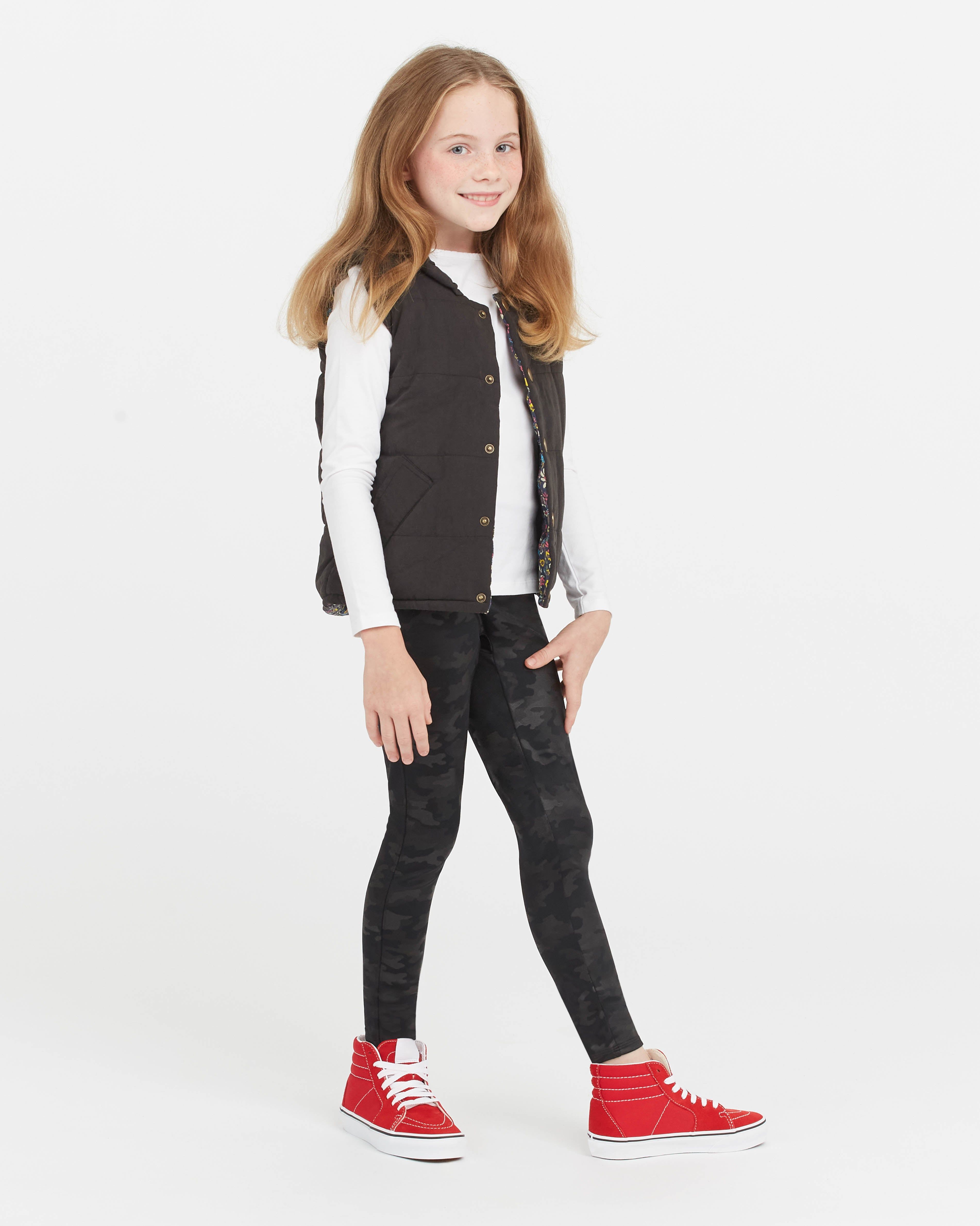 Girls Faux Leather Camo Leggings sold by SPANX product image thumbnail 3