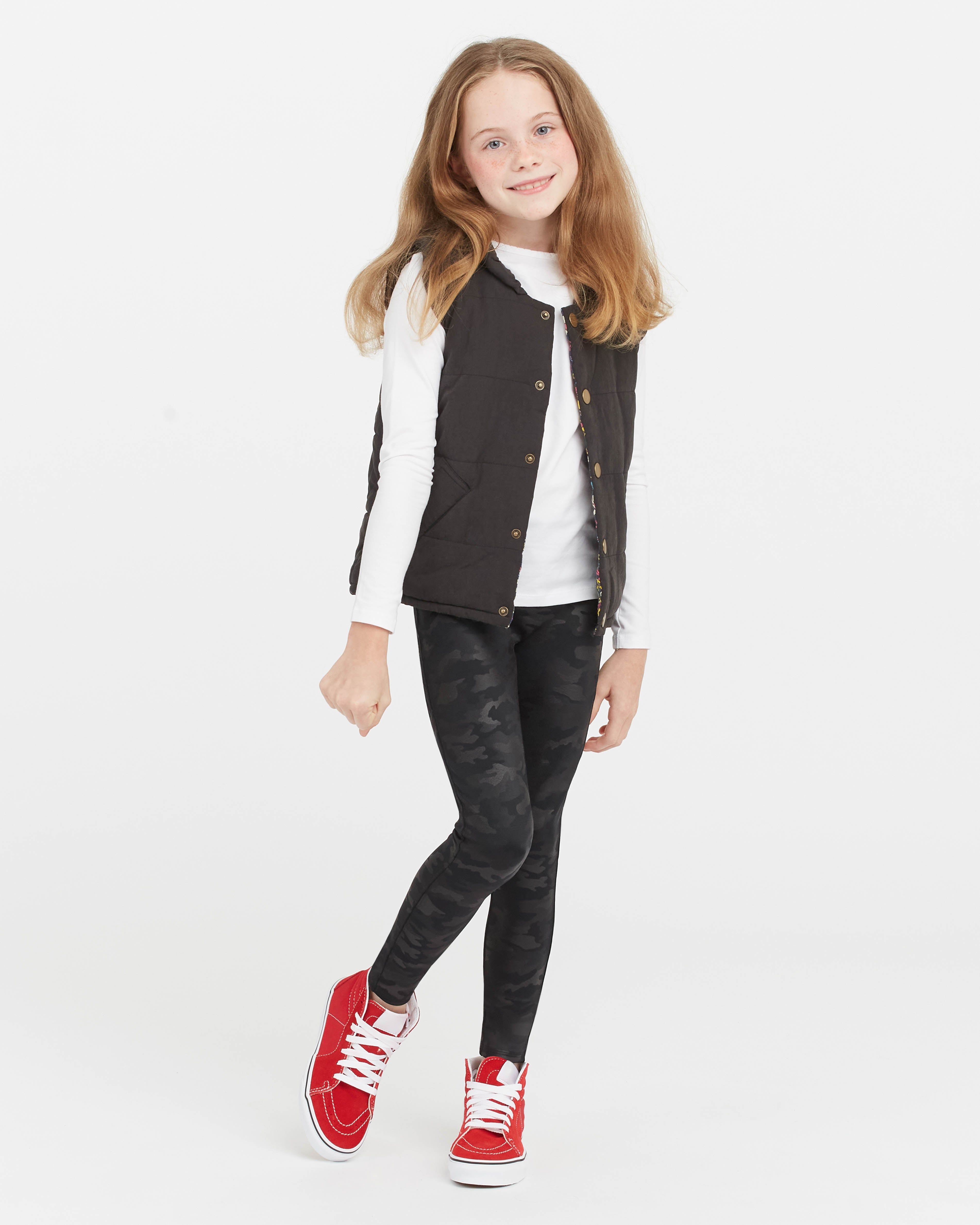 Girls Faux Leather Camo Leggings sold by SPANX product image thumbnail 2