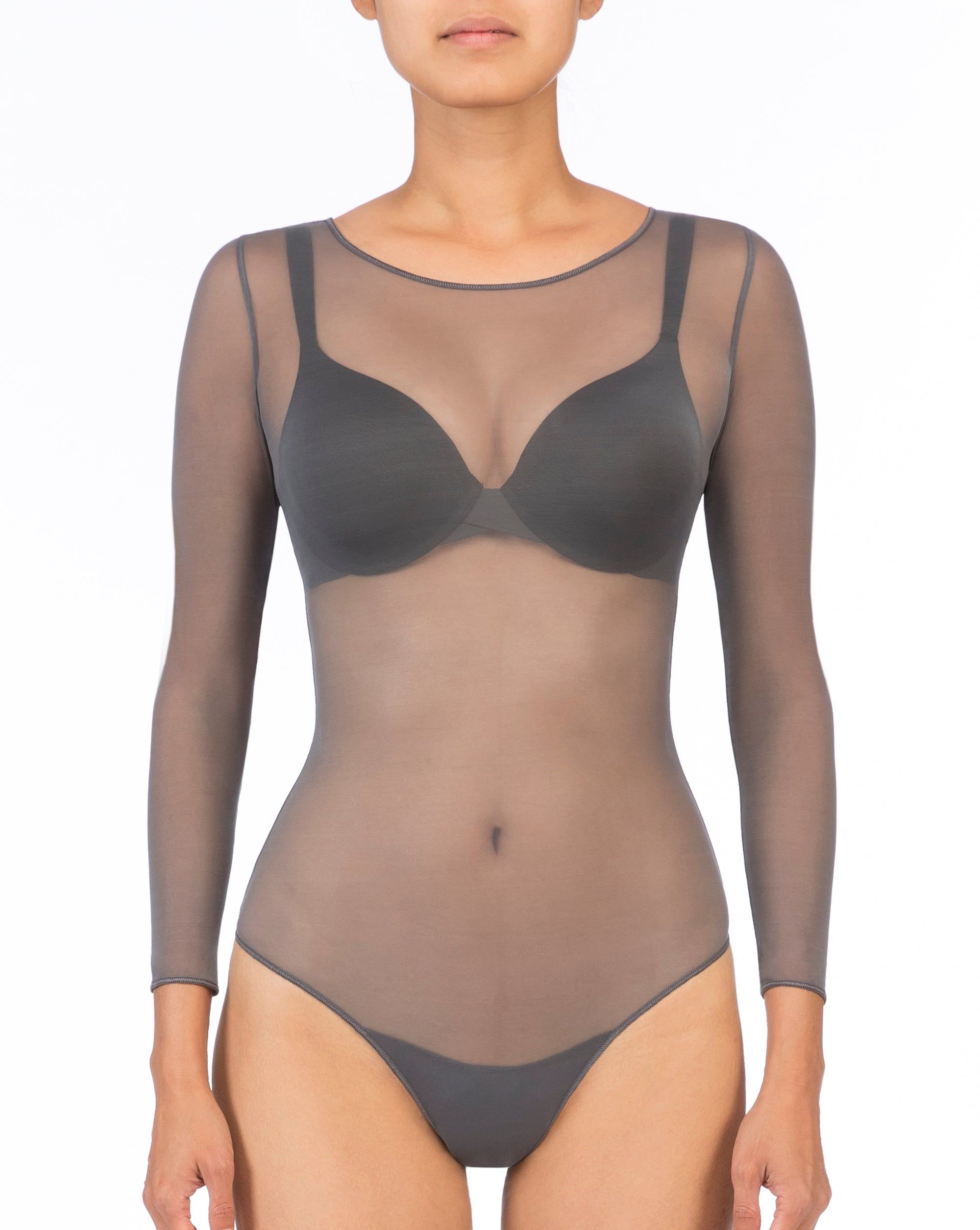 Smoothing Mesh Thong Bodysuit sold by SPANX product image thumbnail 5