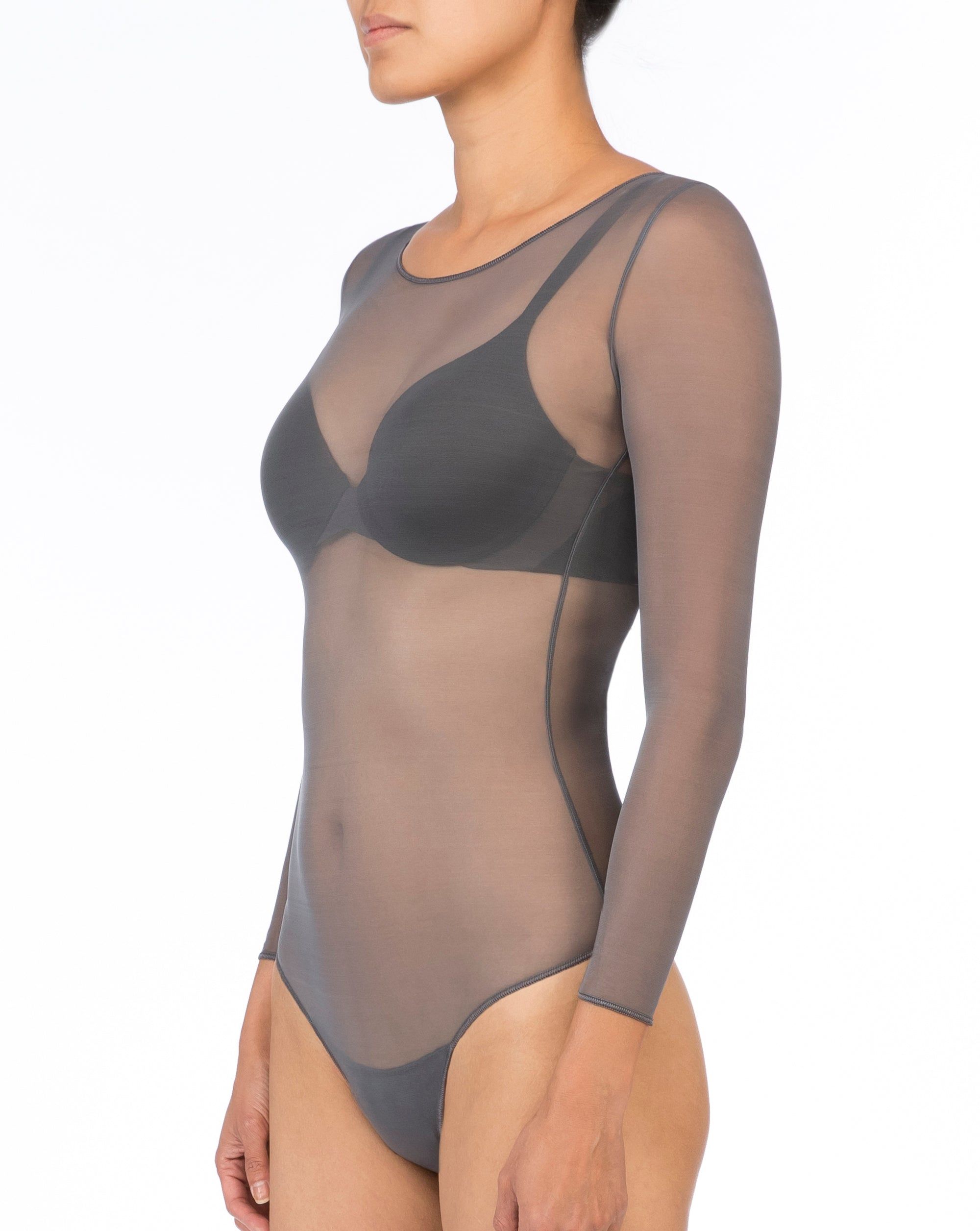 Smoothing Mesh Thong Bodysuit sold by SPANX product image thumbnail 7