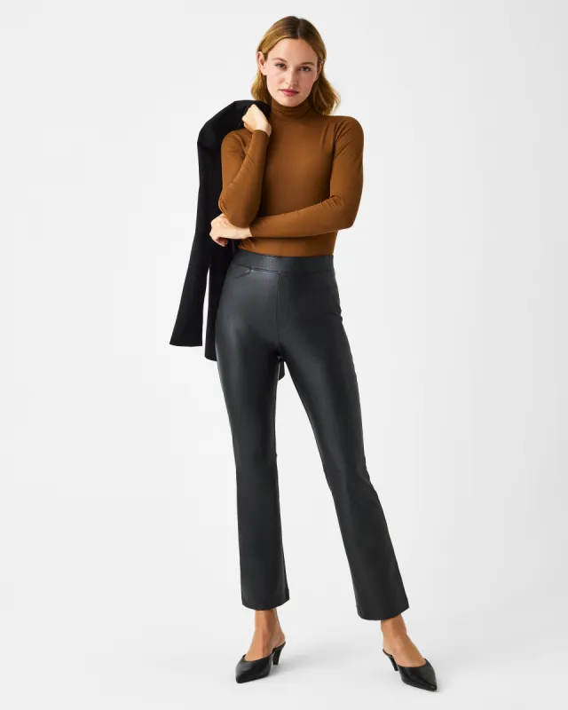 Leather-Like Cropped Kick Flare Pant sold by SPANX