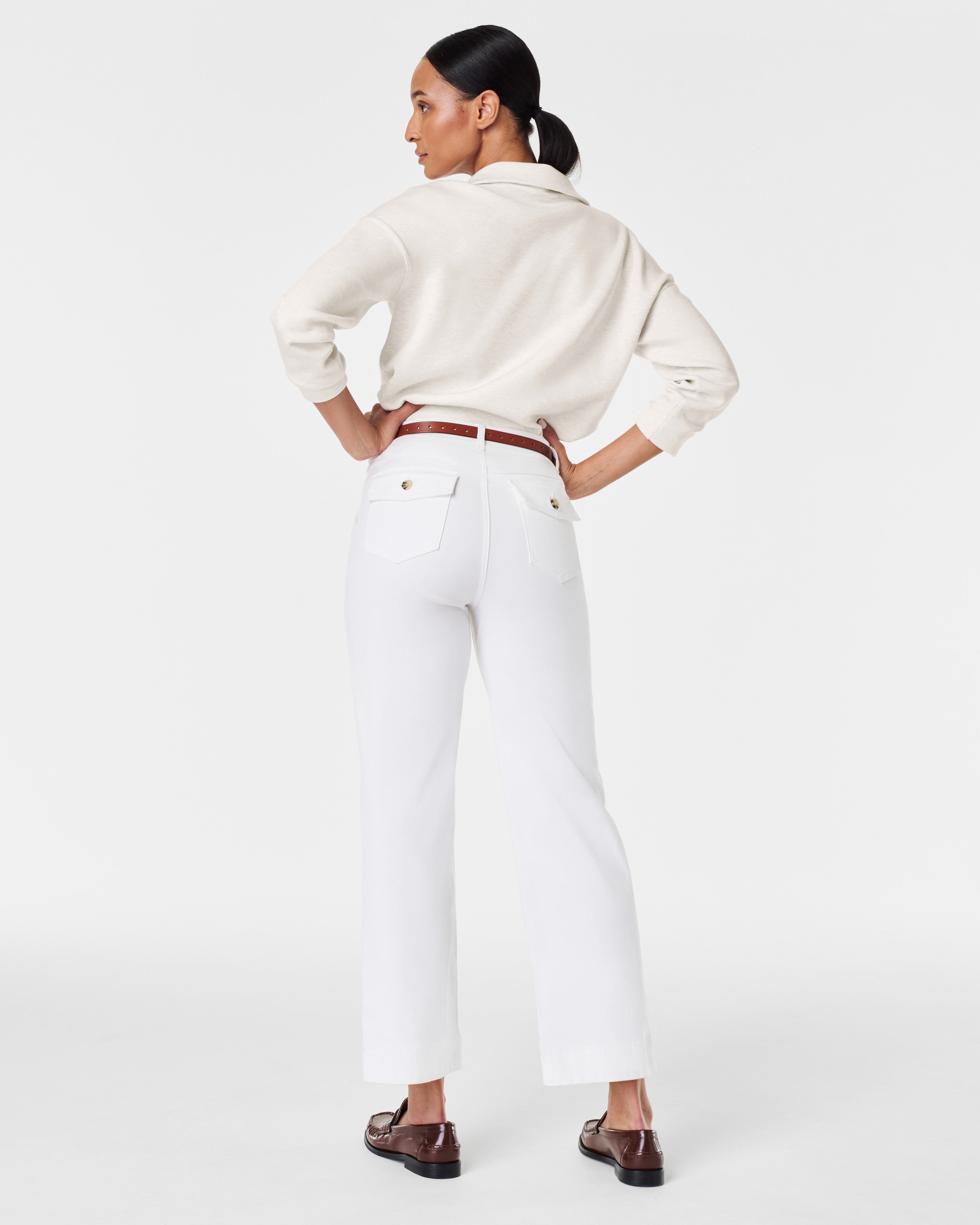 Stretch Twill Cropped Wide Leg Pant sold by SPANX product image thumbnail 2