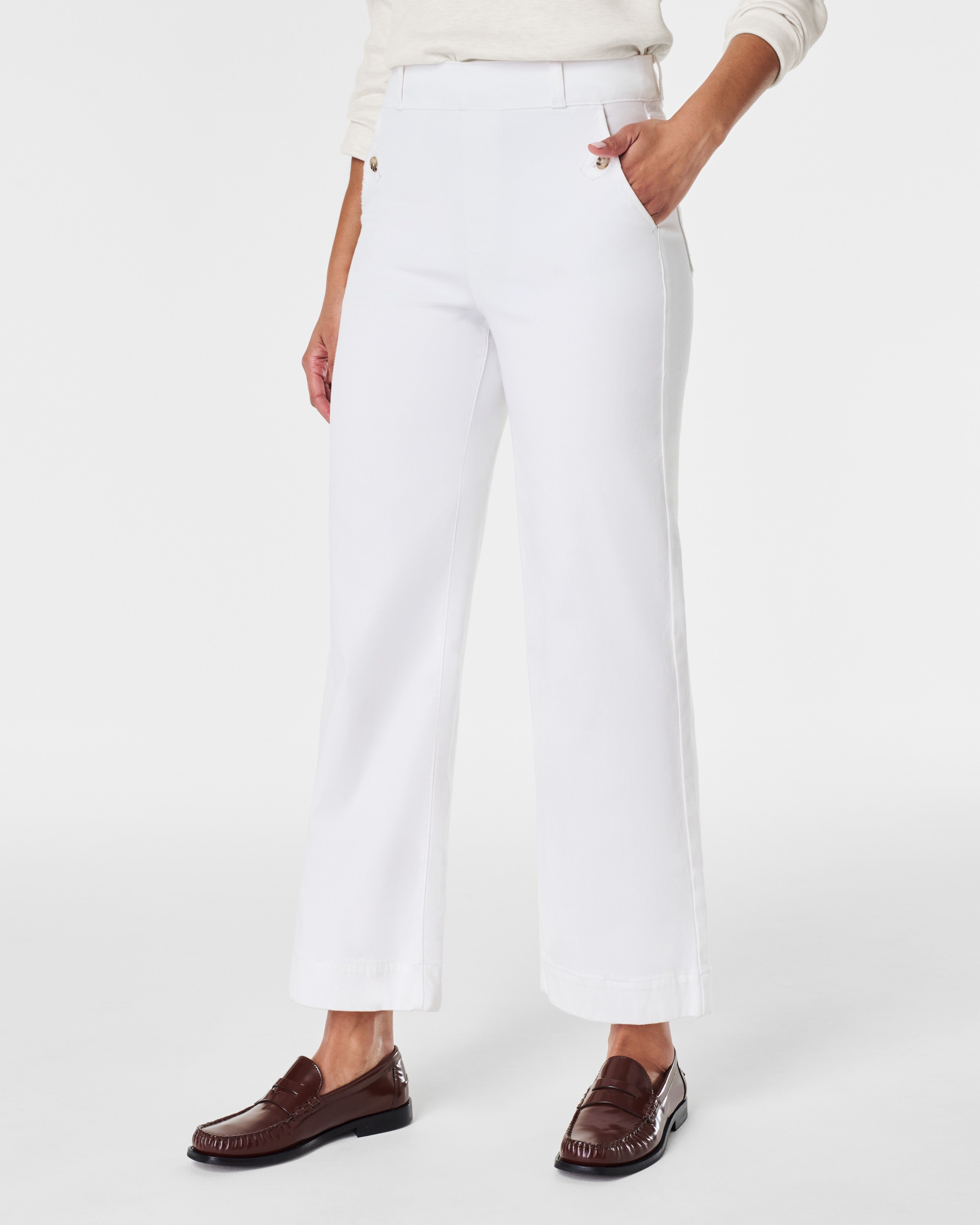 Stretch Twill Cropped Wide Leg Pant sold by SPANX product image thumbnail 5