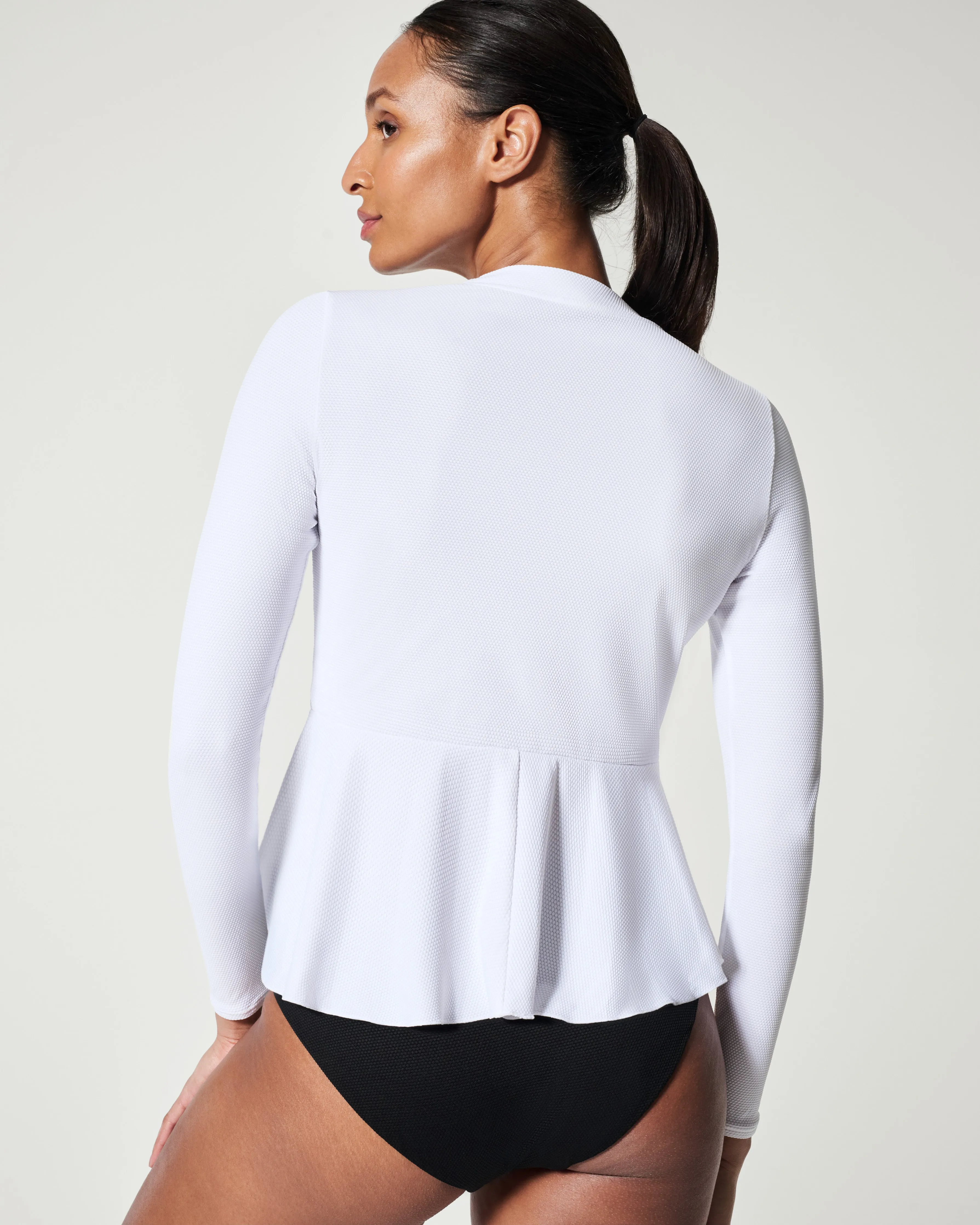 Pique Long Sleeve Swim Shirt sold by SPANX product image thumbnail 2