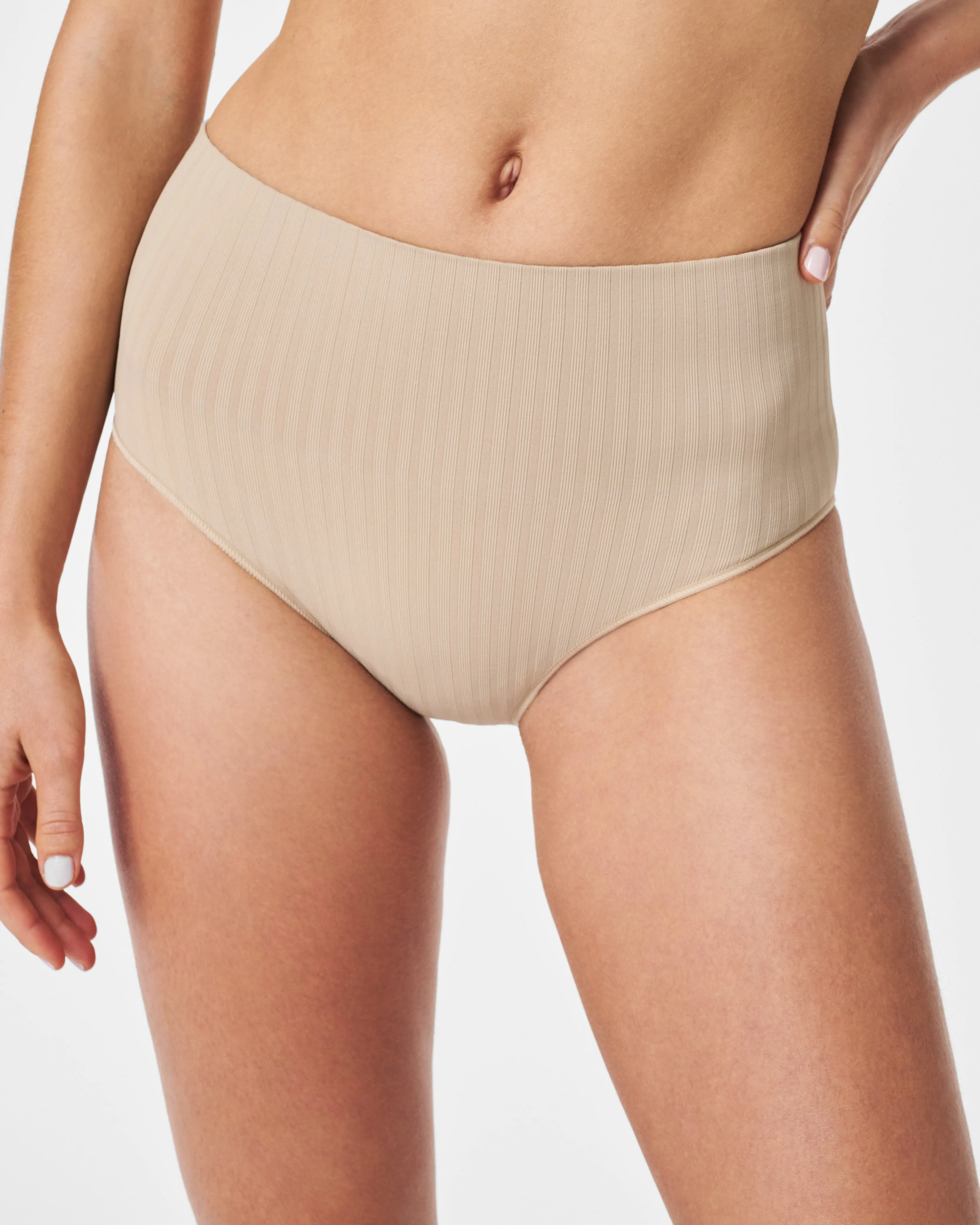 Seamless Power Sculpting EcoCare Ribbed Brief sold by SPANX