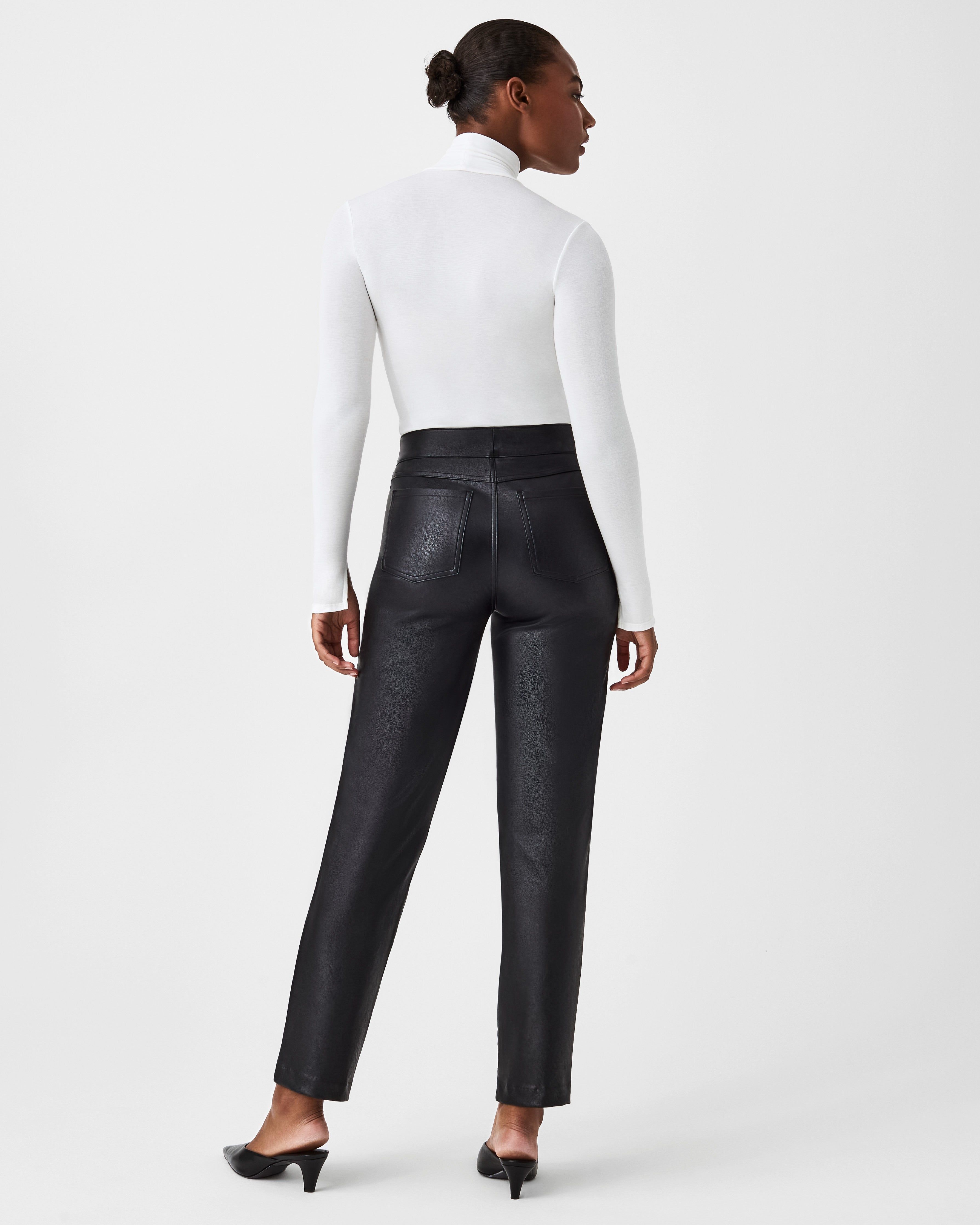 Leather-Like Slim Straight Pant sold by SPANX product image thumbnail 8