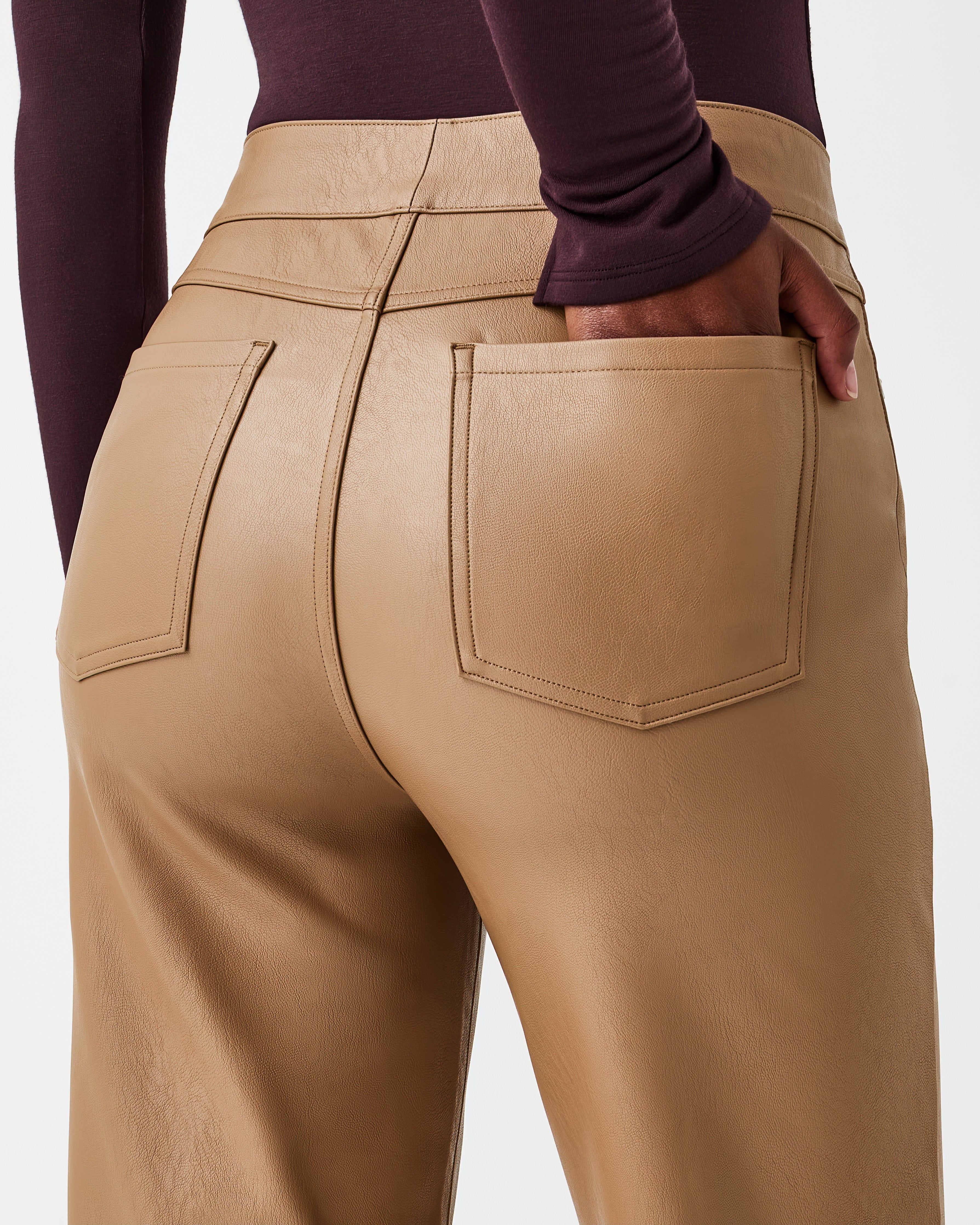 Leather-Like Slim Straight Pant sold by SPANX product image thumbnail 4