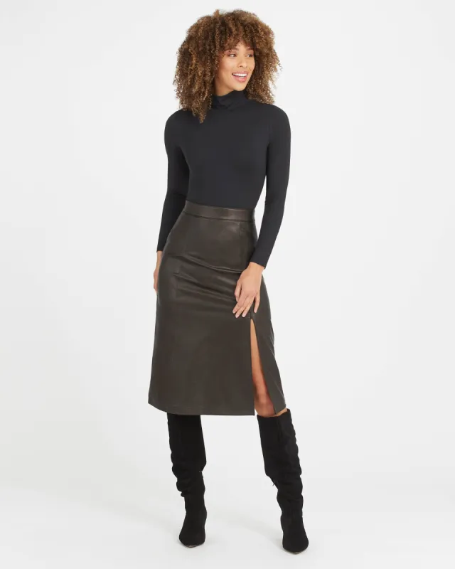 Leather-Like Midi Skirt sold by SPANX