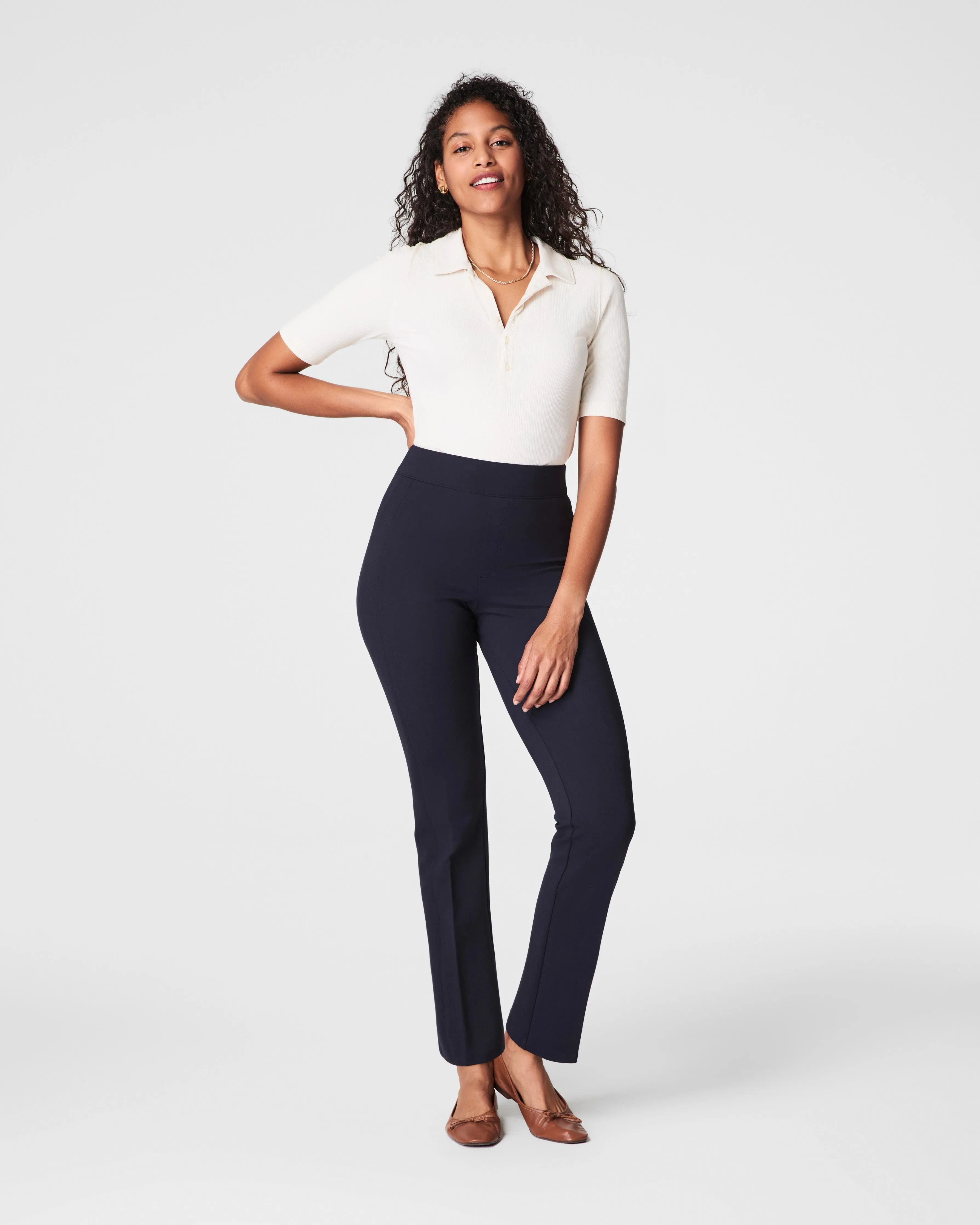SPANXsmooth™ PerfectFit Ponte Slim Straight Pant sold by SPANX product image thumbnail 2