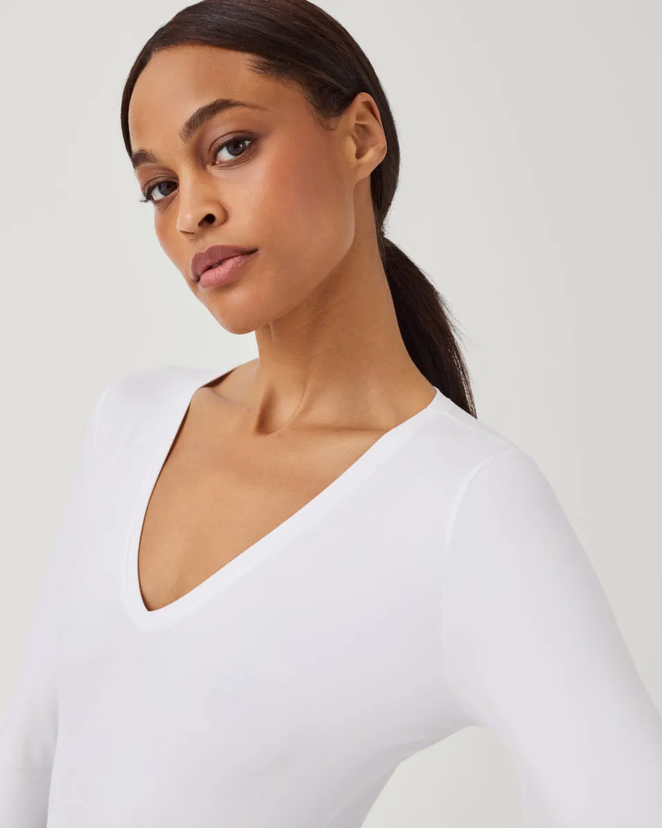 Suit Yourself Long Sleeve Thong Bodysuit sold by SPANX product image thumbnail 4