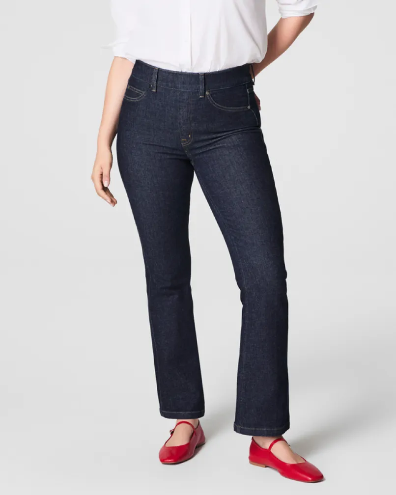 SPANXshape™ EveryWear Kick Flare Jeans, Raw Indigo sold by SPANX
