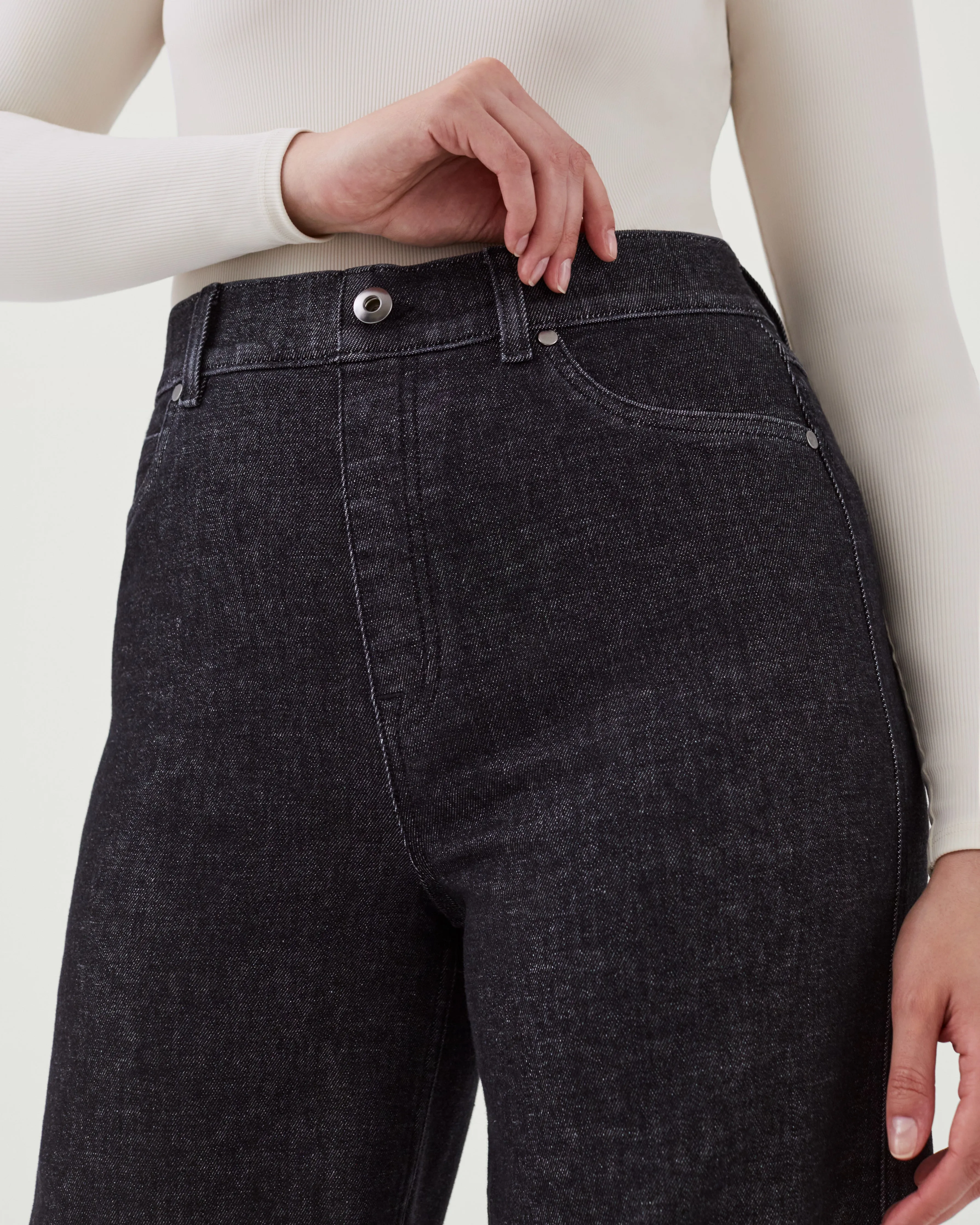 Wide Leg Jeans, Charcoal sold by SPANX product image thumbnail 5