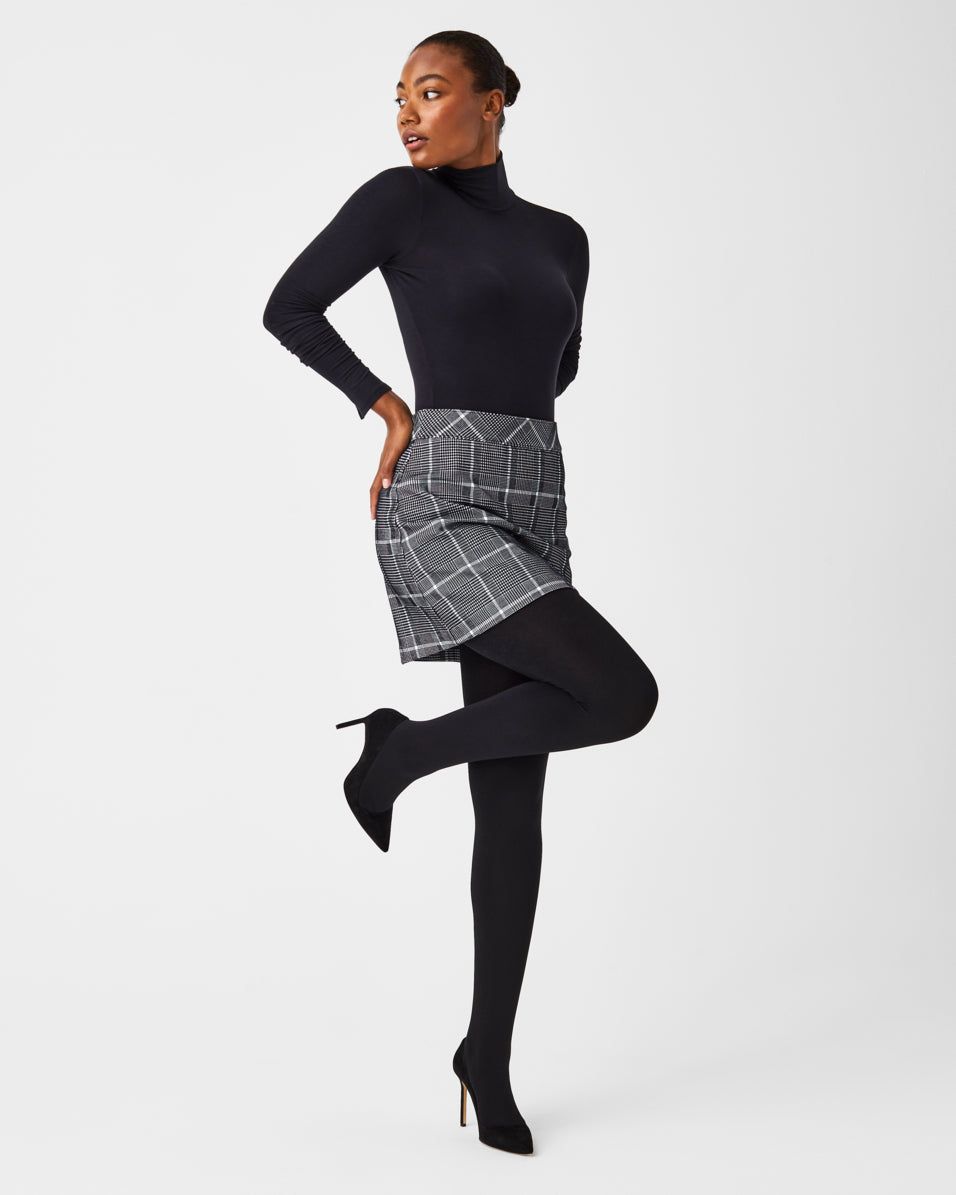 The Perfect A-line Mini Skirt, 17" in Classic Plaid Jacquard sold by SPANX product image thumbnail 2