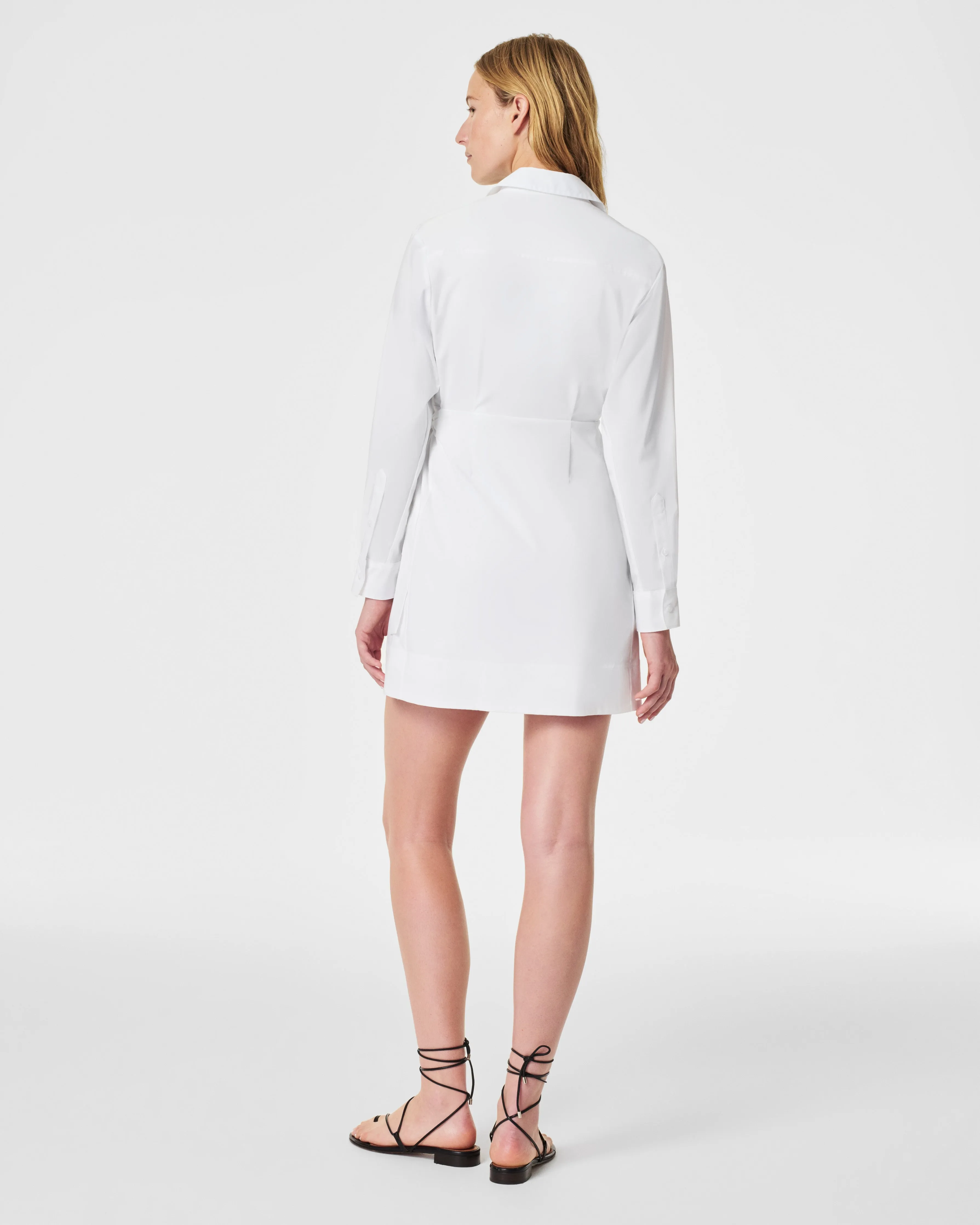 The Best Poplin Wrap Dress, White sold by SPANX product image thumbnail 2