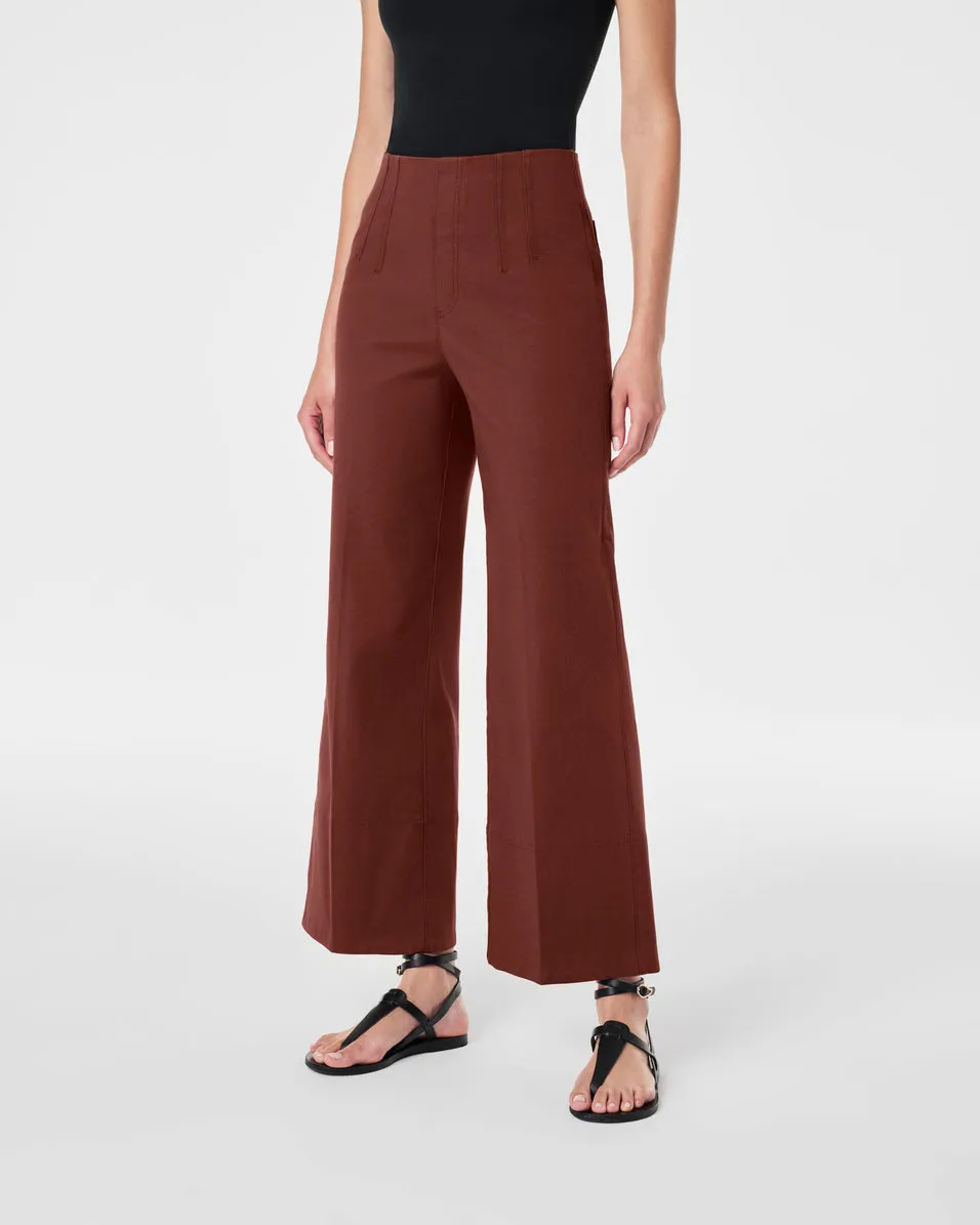 SPANX® Stretch Twill Cropped Wide Leg Pant sold by SPANX