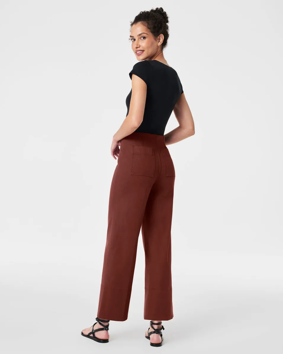 SPANX® Stretch Twill Cropped Wide Leg Pant sold by SPANX product image thumbnail 4