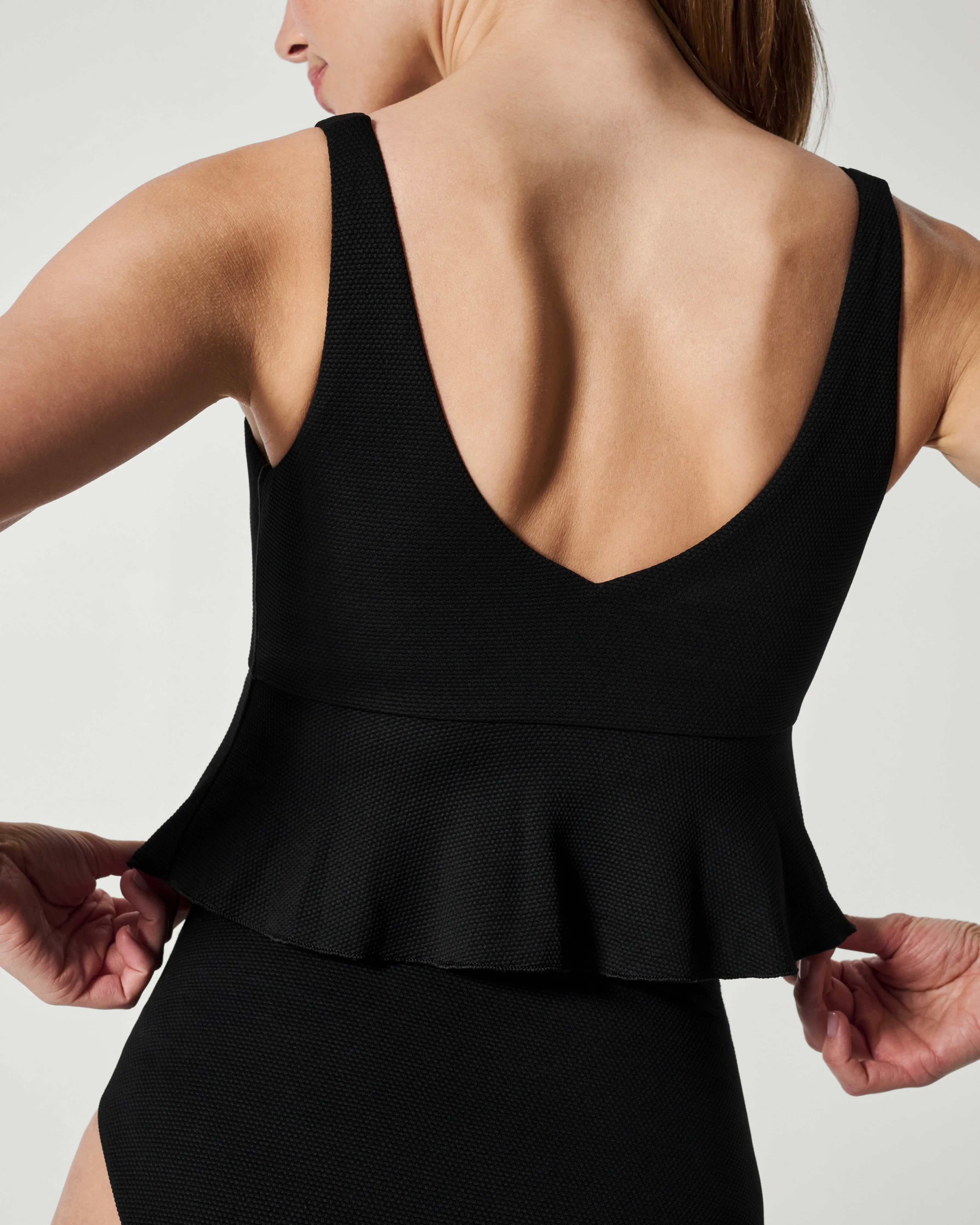 SPANXshape™ Swim Pique Longline Flounce Top sold by SPANX product image thumbnail 4