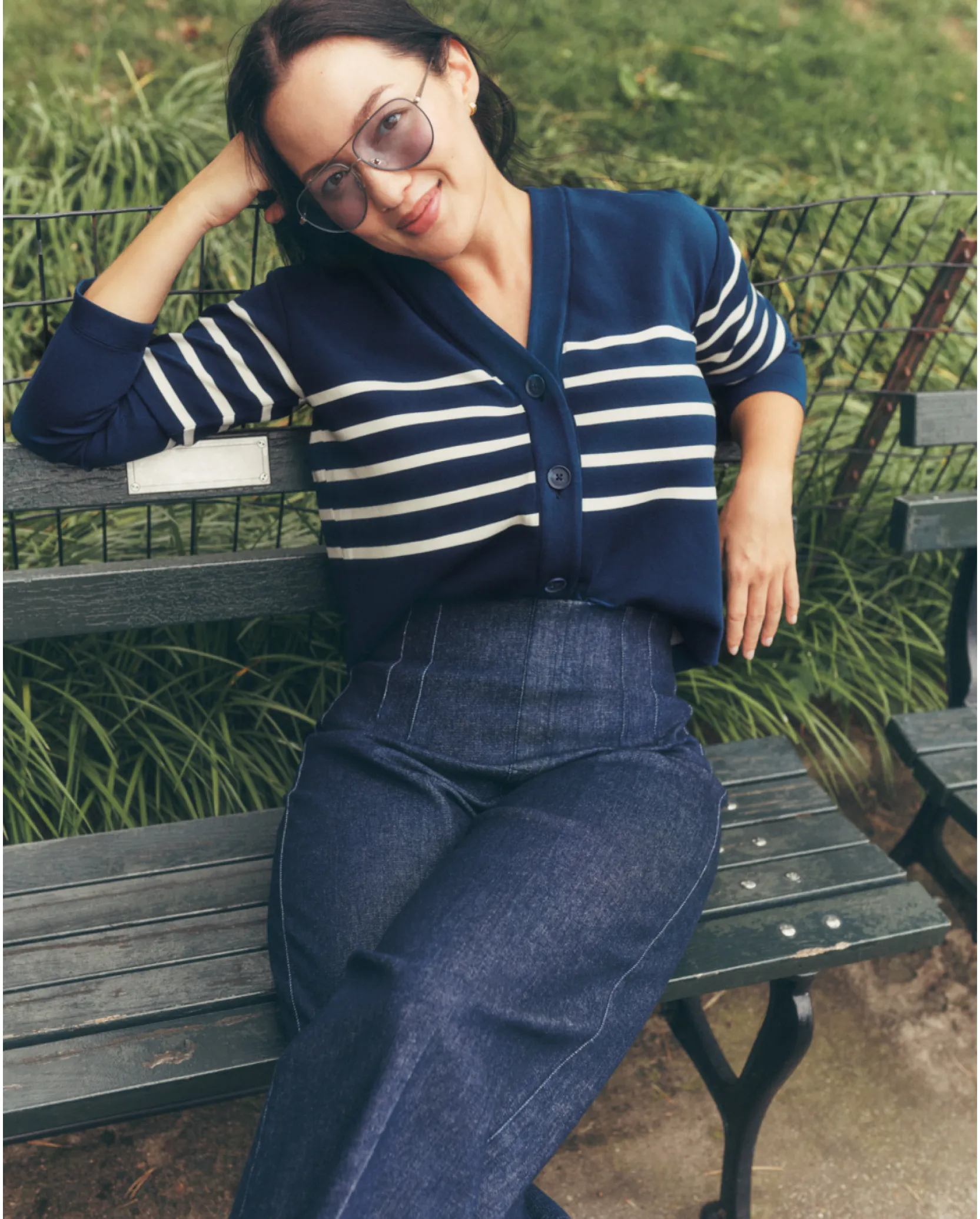 SPANX AirEssentials® Striped Cardigan sold by SPANX