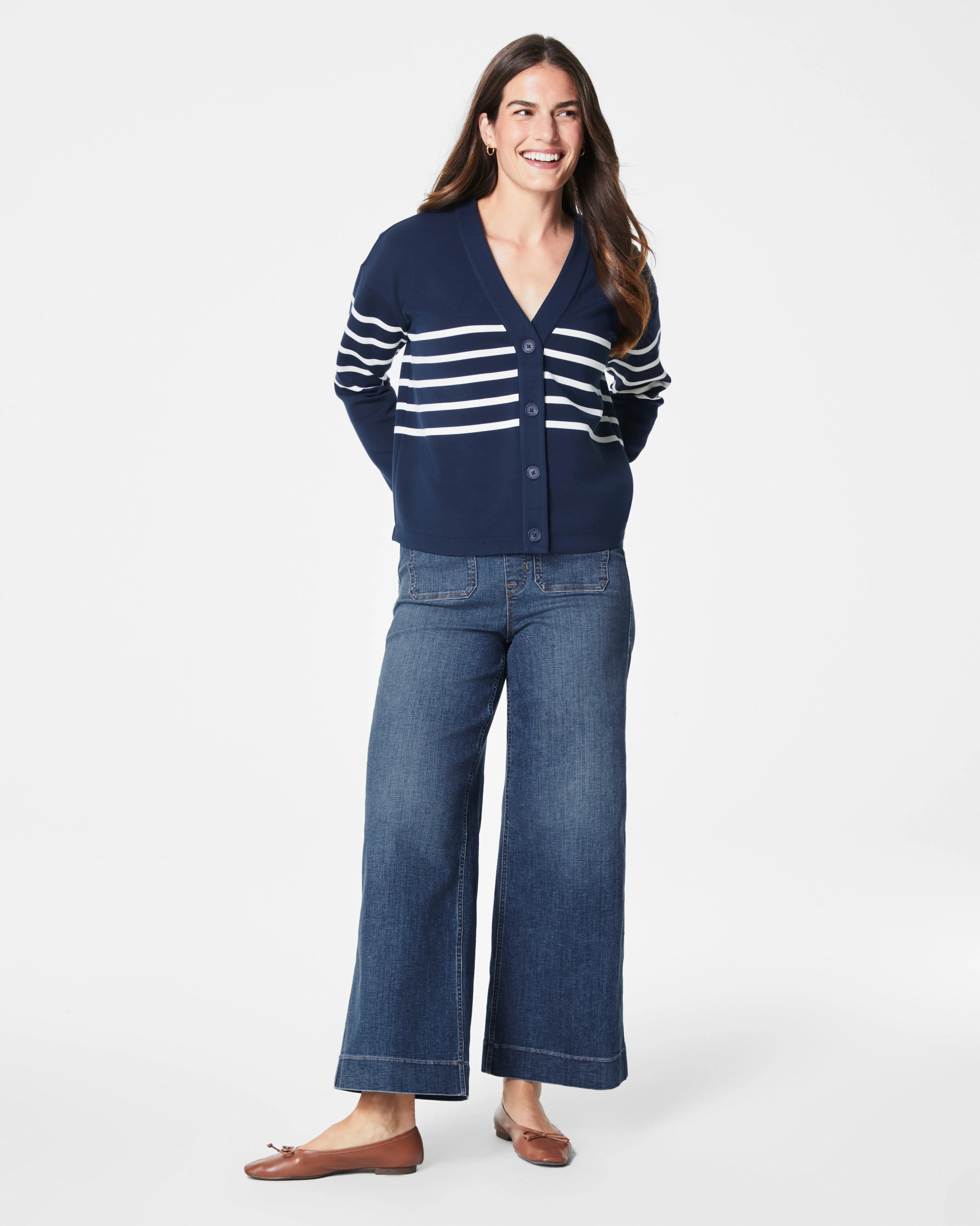 SPANX AirEssentials® Striped Cardigan sold by SPANX product image thumbnail 4