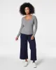 SPANX® Stretch Rib Scoop Neck Long Sleeve Tee, Grey sold by SPANX