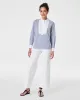 SPANX® Poplin Tuxedo Shirt, Stripe sold by SPANX