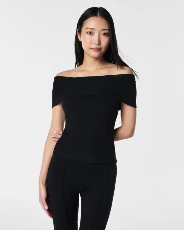 SPANX® Stretch Rib Off-The-Shoulder Top sold by SPANX