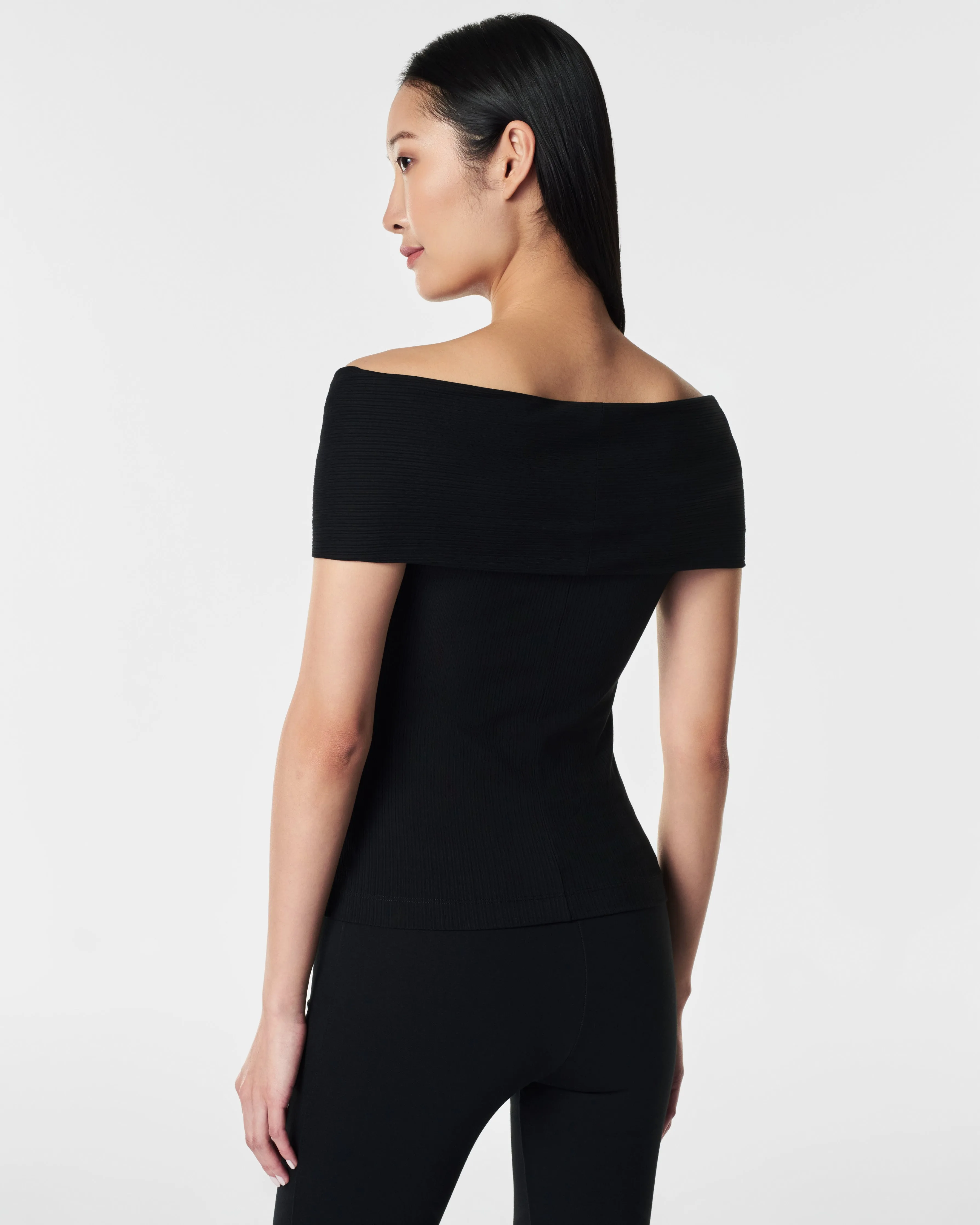 SPANX® Stretch Rib Off-The-Shoulder Top sold by SPANX product image thumbnail 2