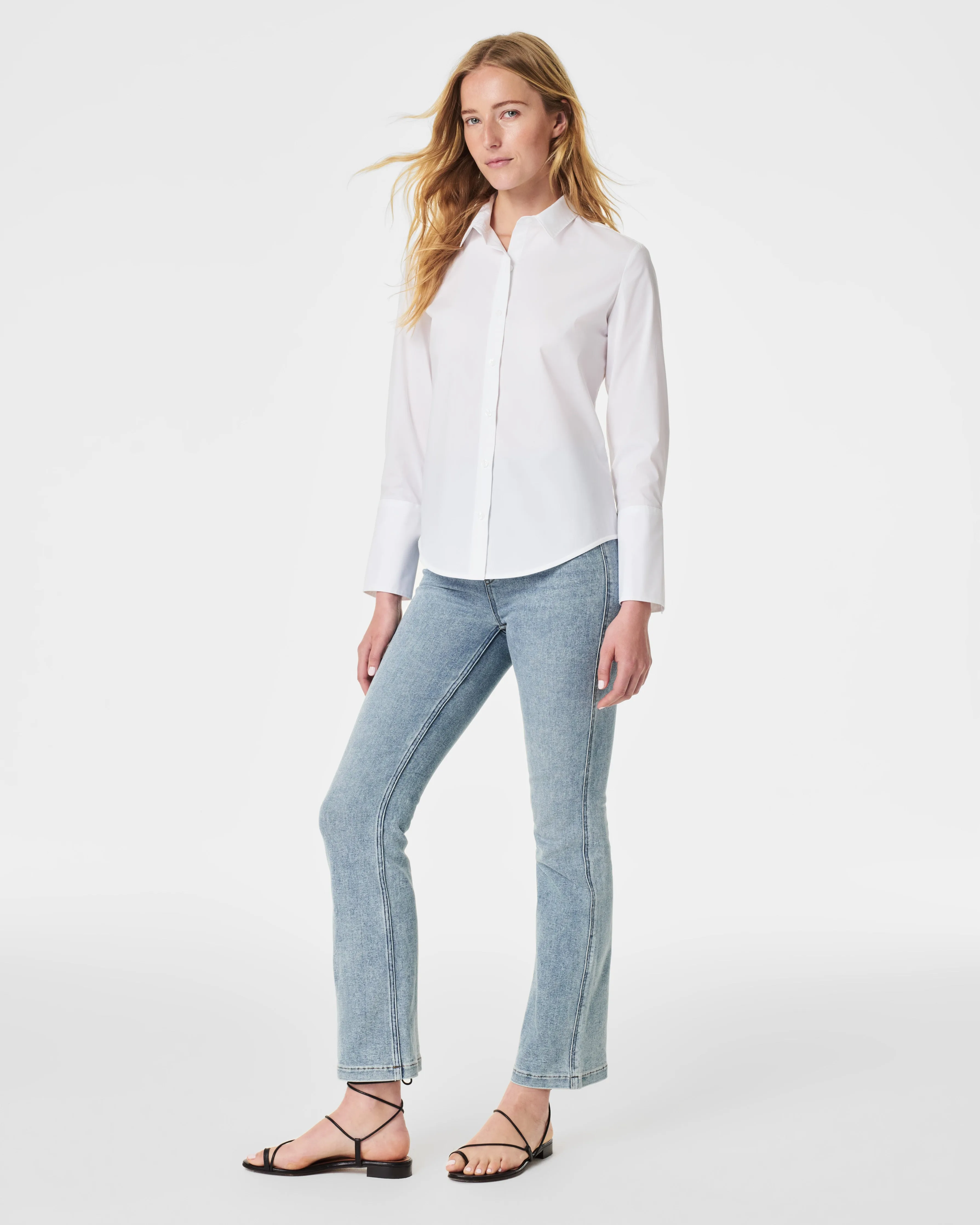 SPANX® Poplin Fitted Button-Down Shirt sold by SPANX product image thumbnail 5