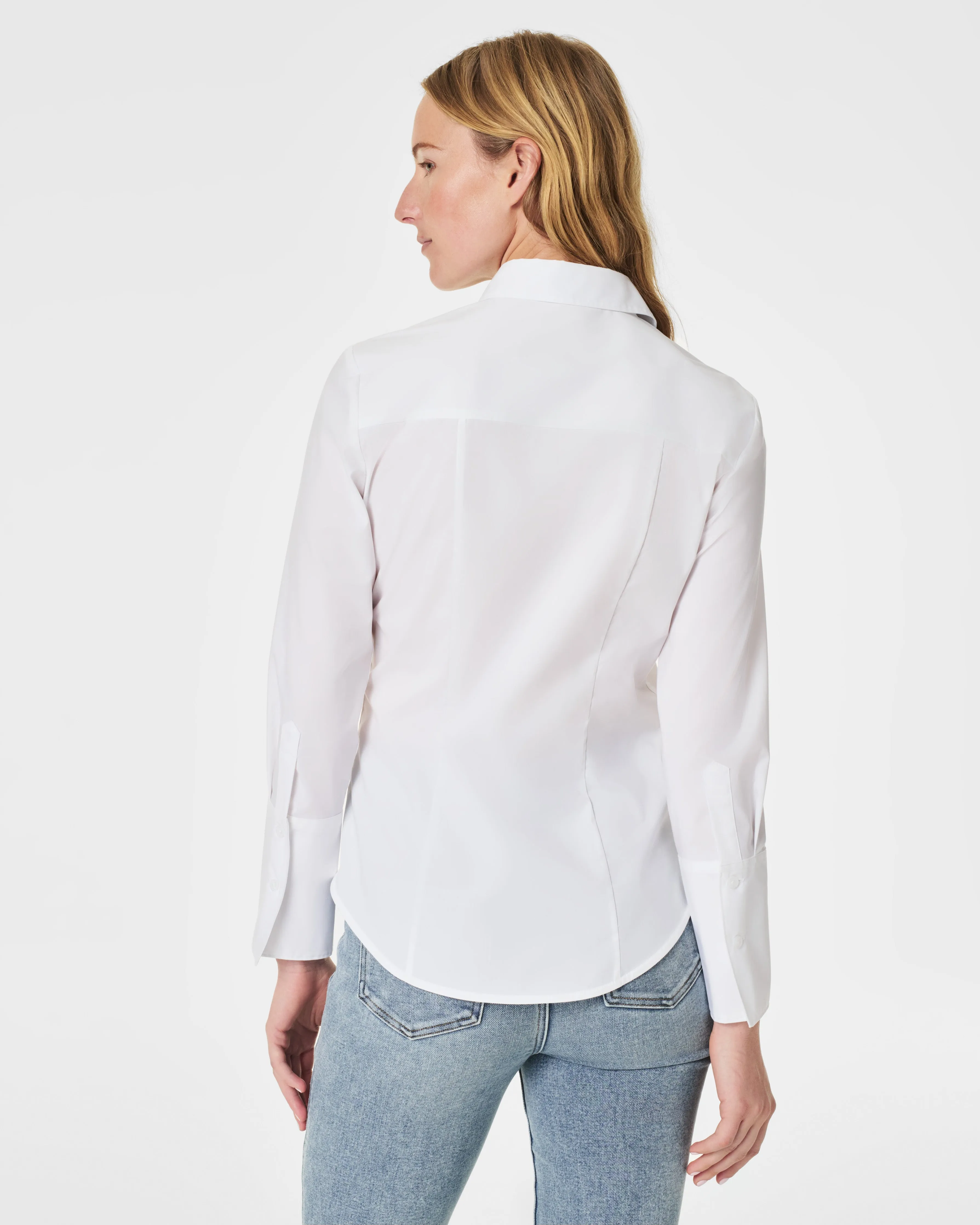 SPANX® Poplin Fitted Button-Down Shirt sold by SPANX product image thumbnail 2