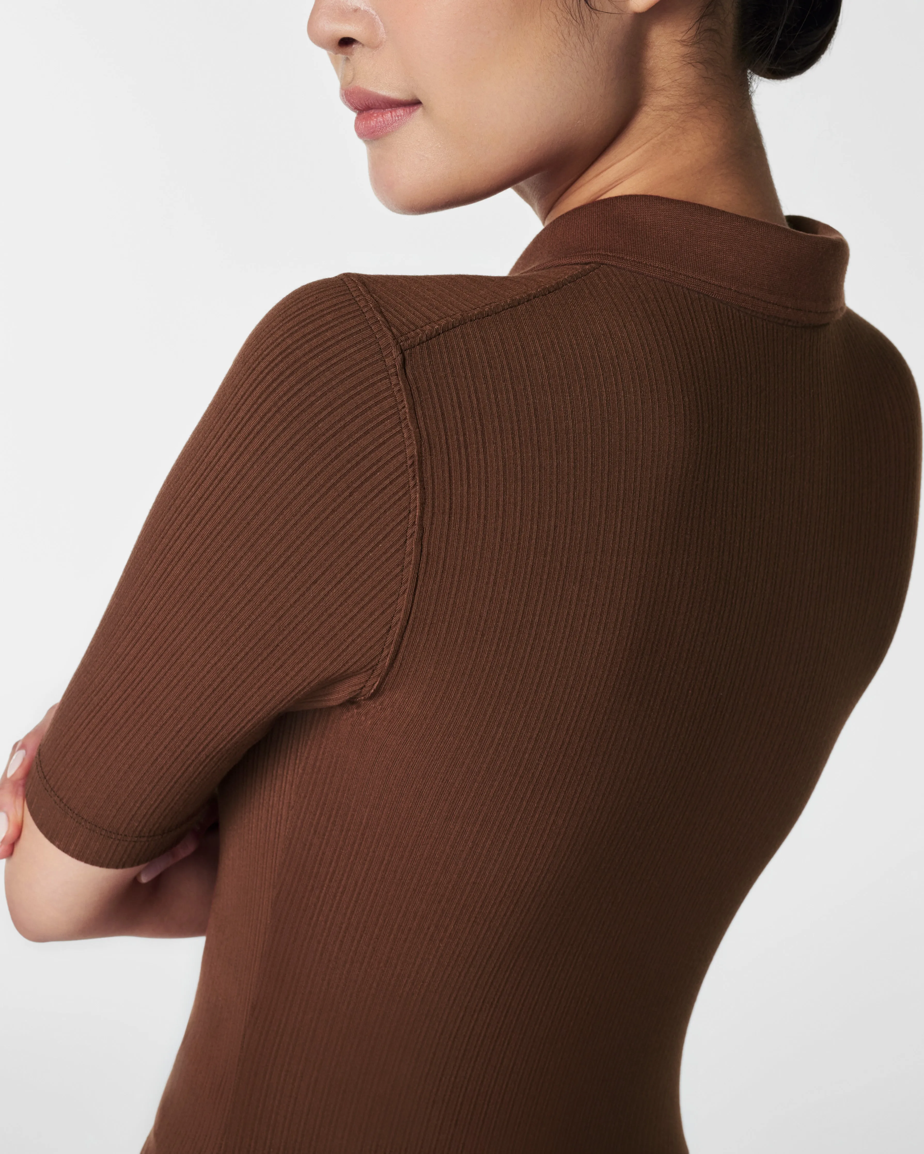 SPANX® Stretch Rib Polo Top sold by SPANX product image thumbnail 4