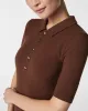 SPANX® Stretch Rib Polo Top sold by SPANX