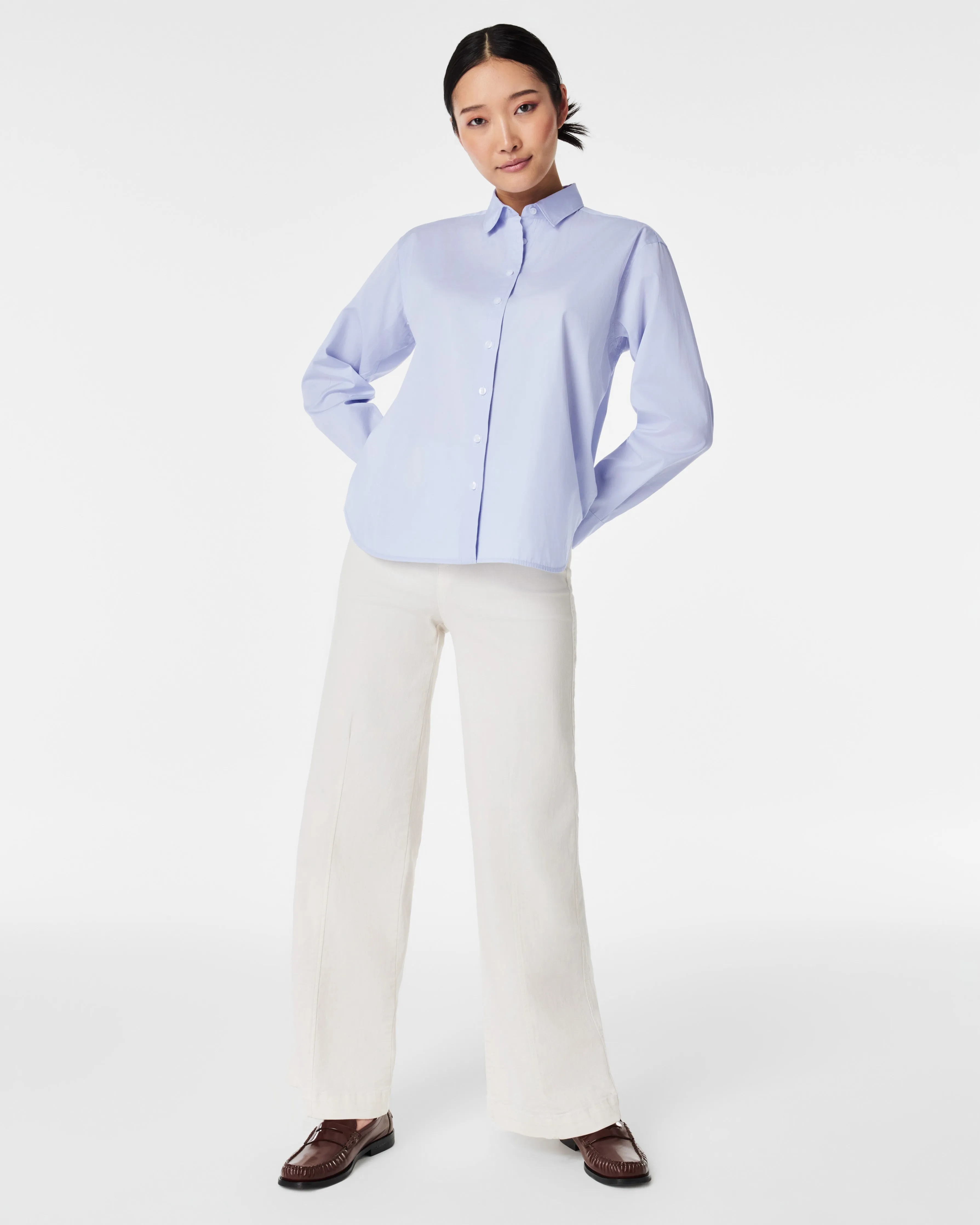 SPANX® Poplin Oversized Button-Down sold by SPANX product image thumbnail 5