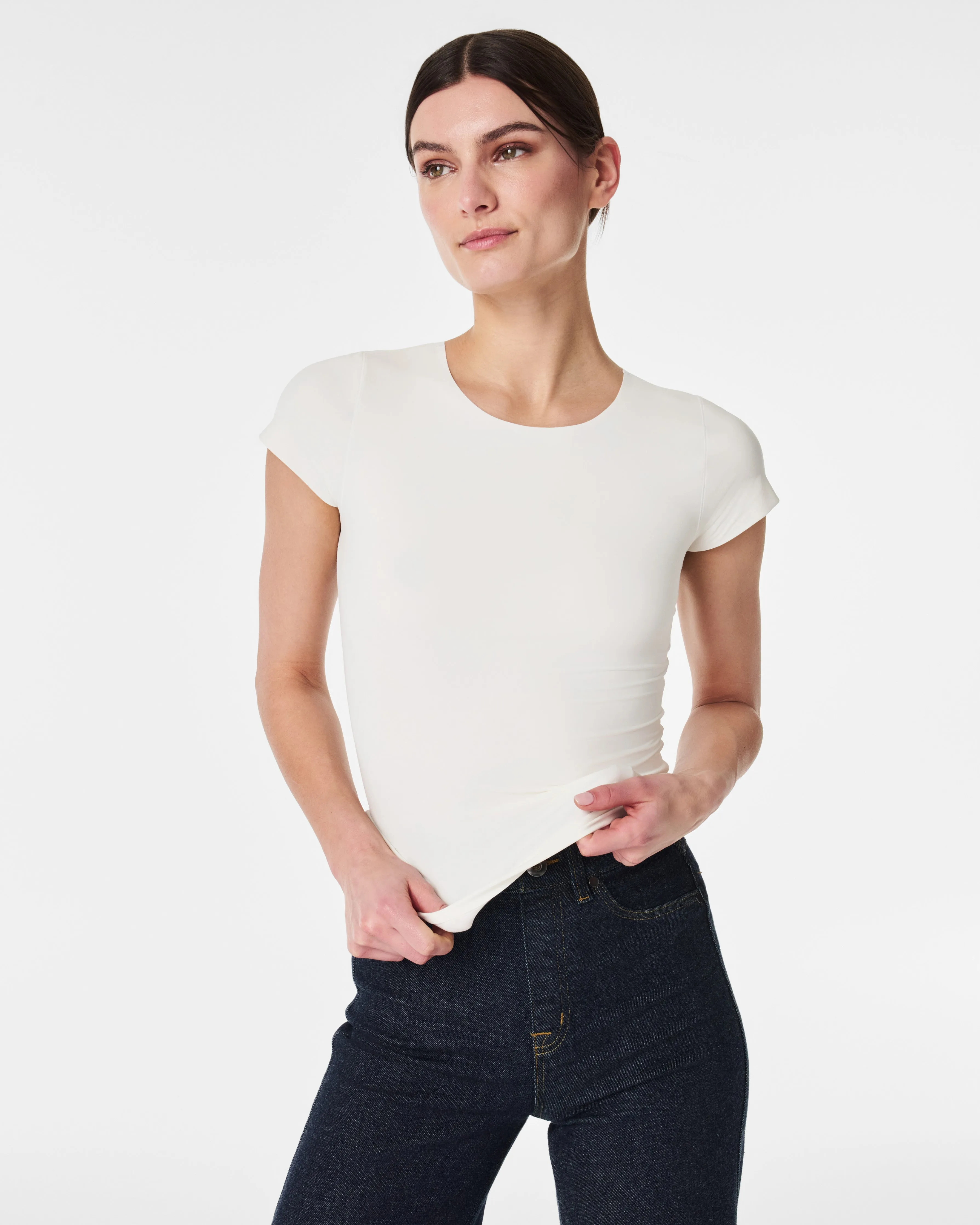 SPANX® Fit-To-You Crew Neck Tee sold by SPANX