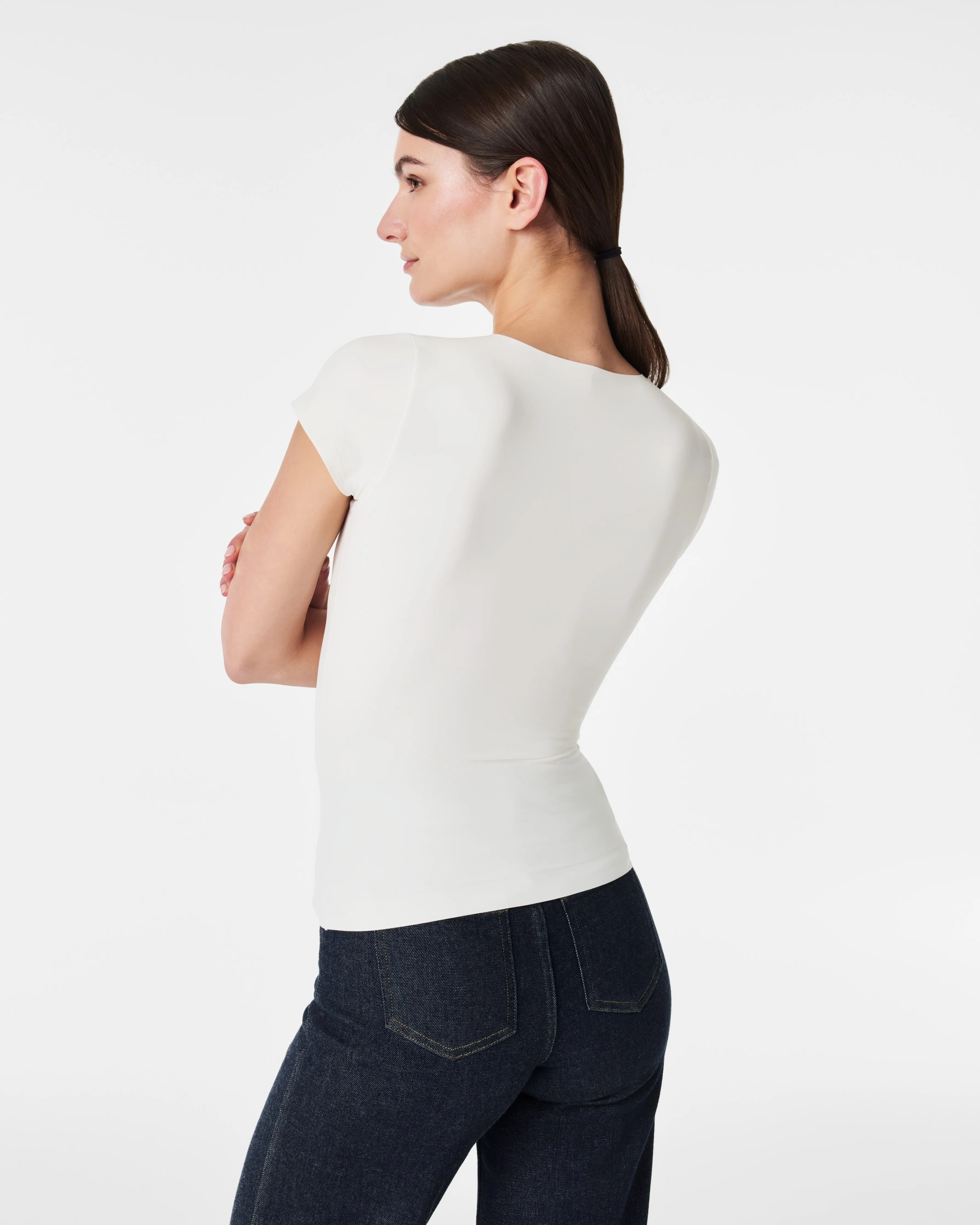 SPANX® Fit-To-You Crew Neck Tee sold by SPANX product image thumbnail 2