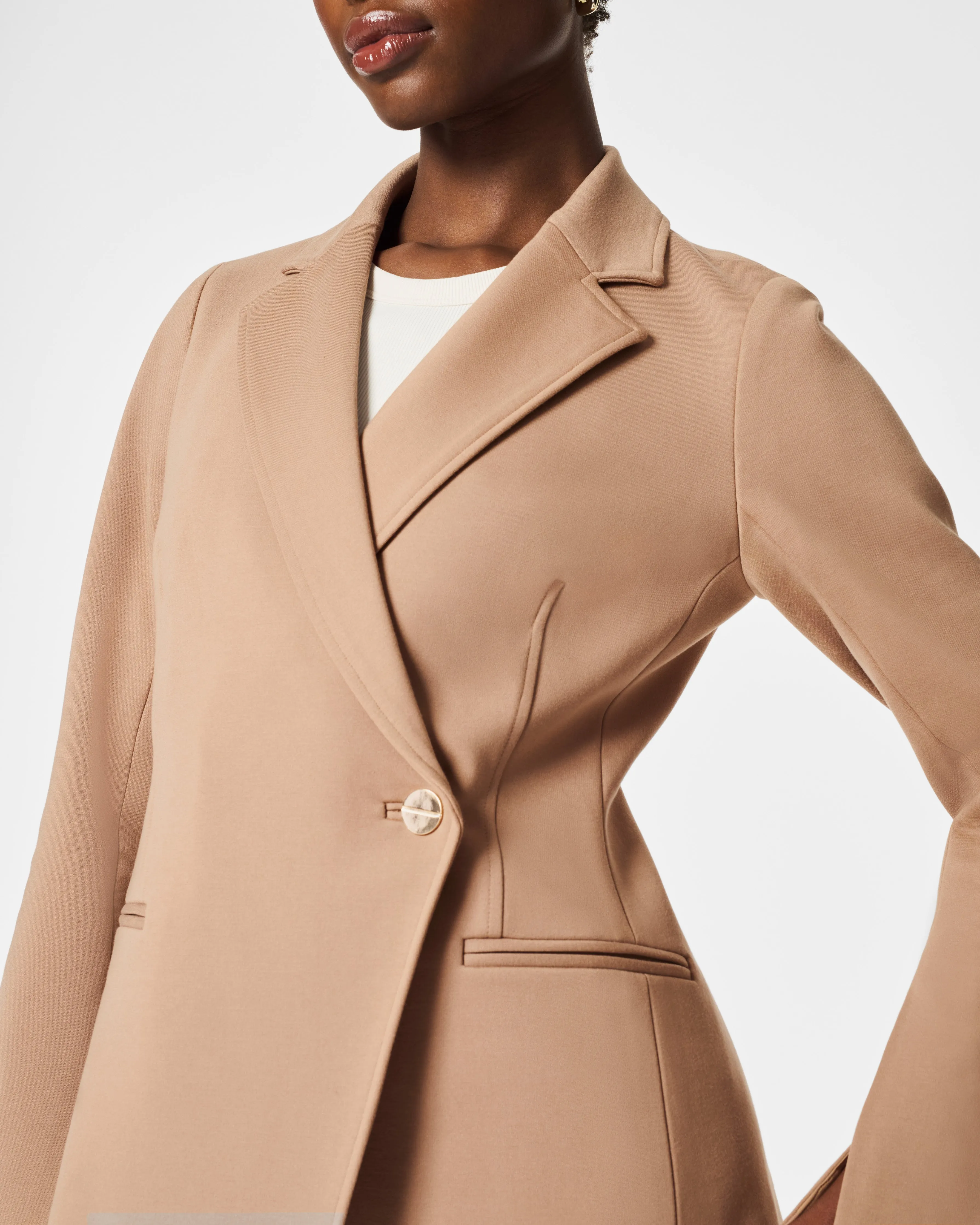 SPANX® Ponte Asymmetrical Blazer sold by SPANX product image thumbnail 3