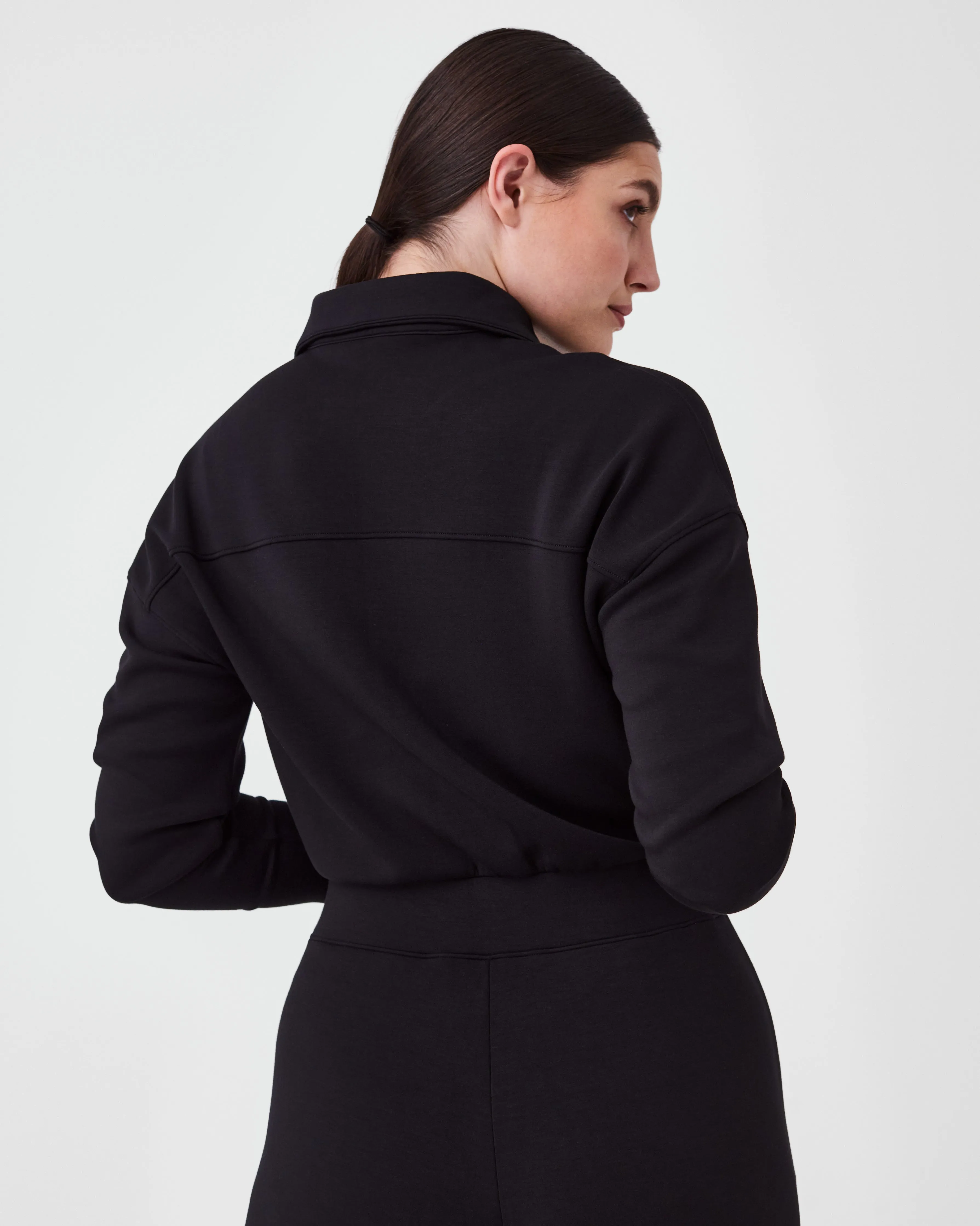 SPANX AirEssentials® Long Sleeve Wide Leg Jumpsuit sold by SPANX product image thumbnail 4